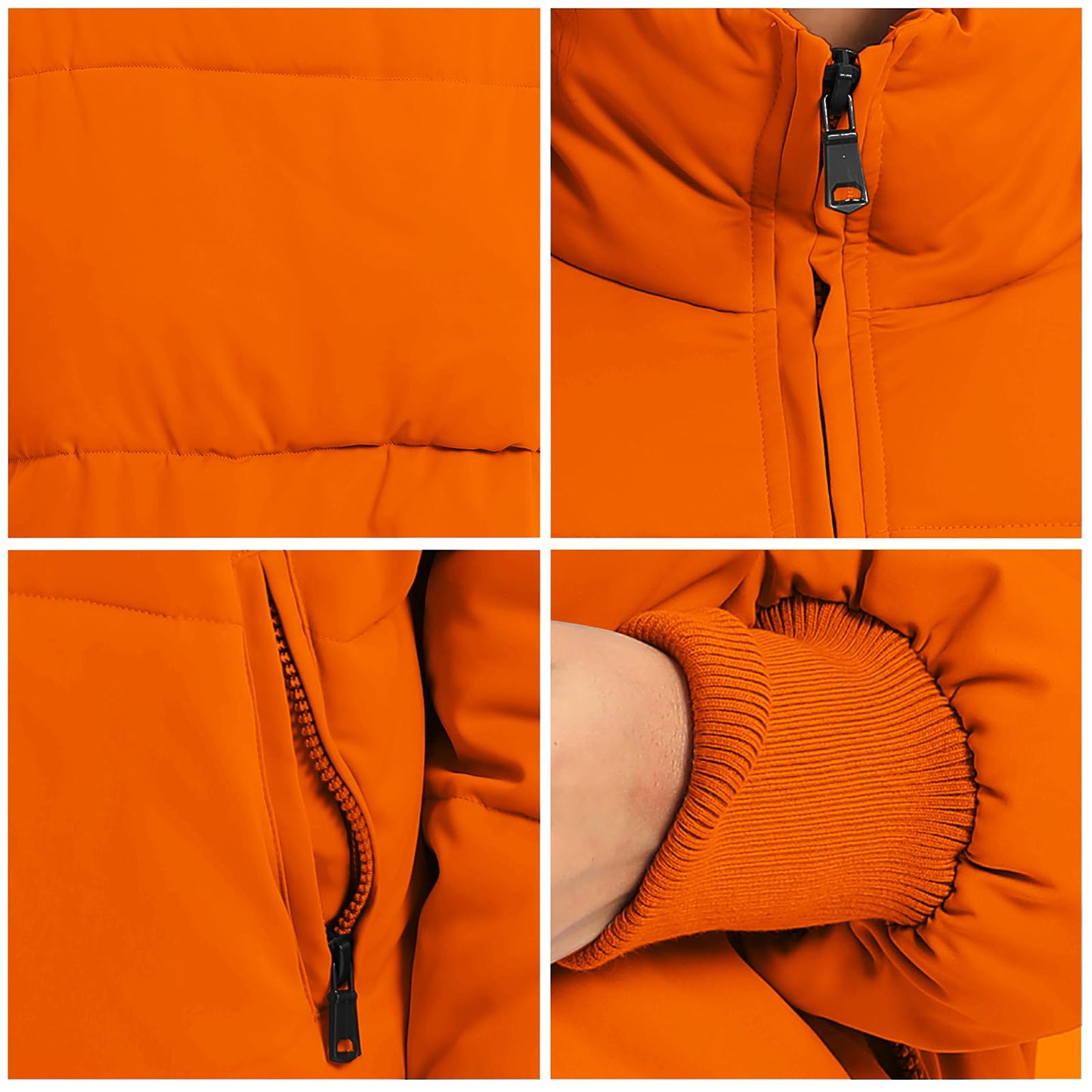 Women’s Winter Baggy Zip Puffer jackets Short Down Jacket Coat