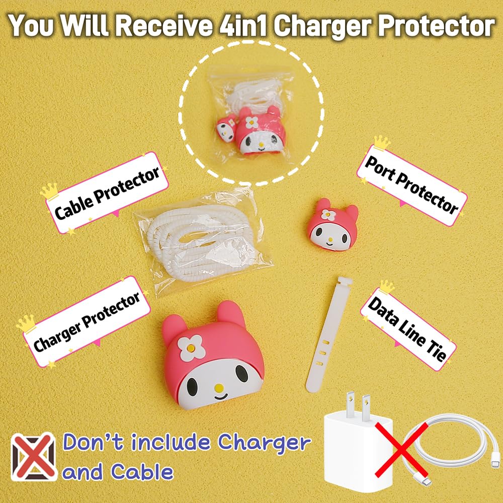 Cute 3D Cartoon Series Fast Charger Protector