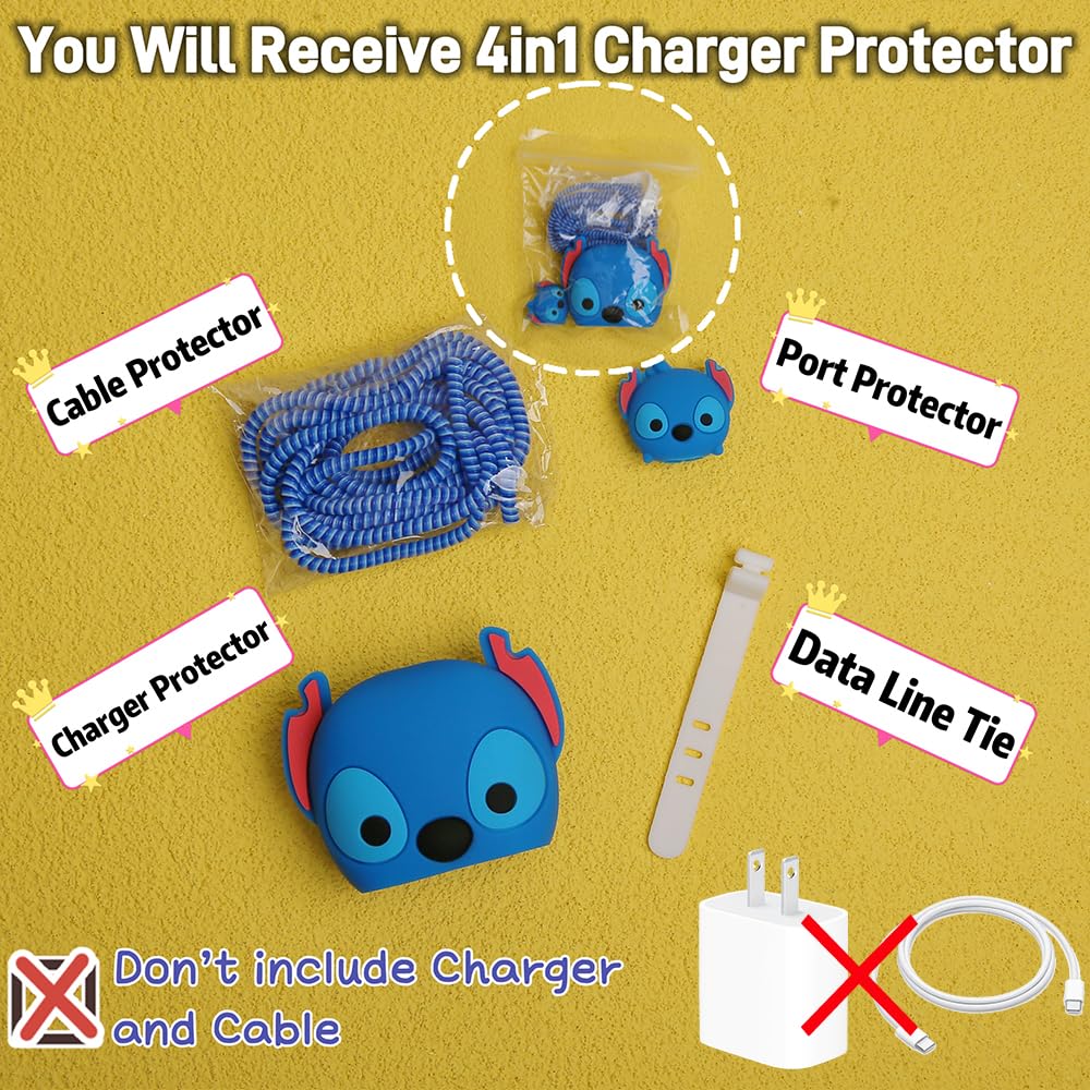 Cute 3D Cartoon Series Fast Charger Protector