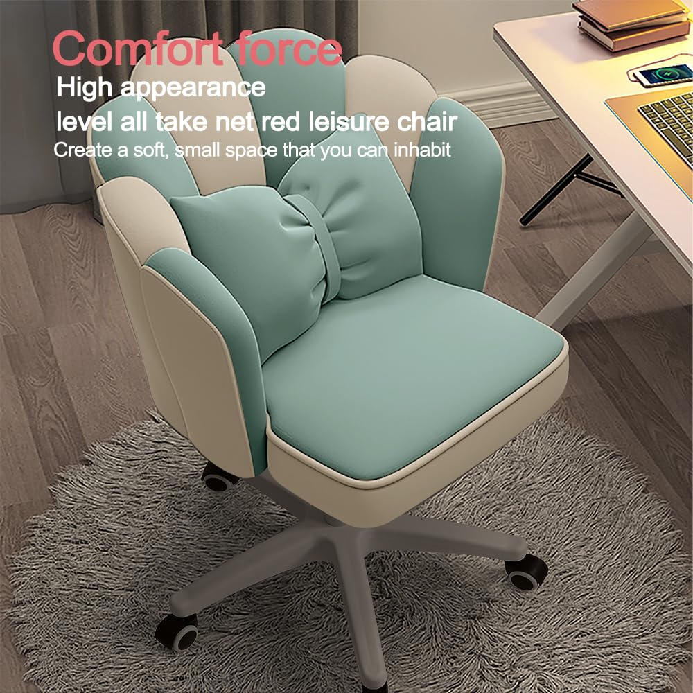 Cute Petal Desk Chair, Modern Fabric Home Butterfly Height Adjustable Chair