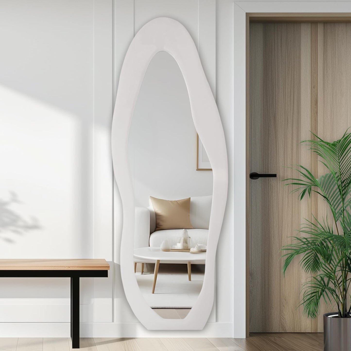 Irregular Full Body Mirror Wall Mounted Floor Mirror