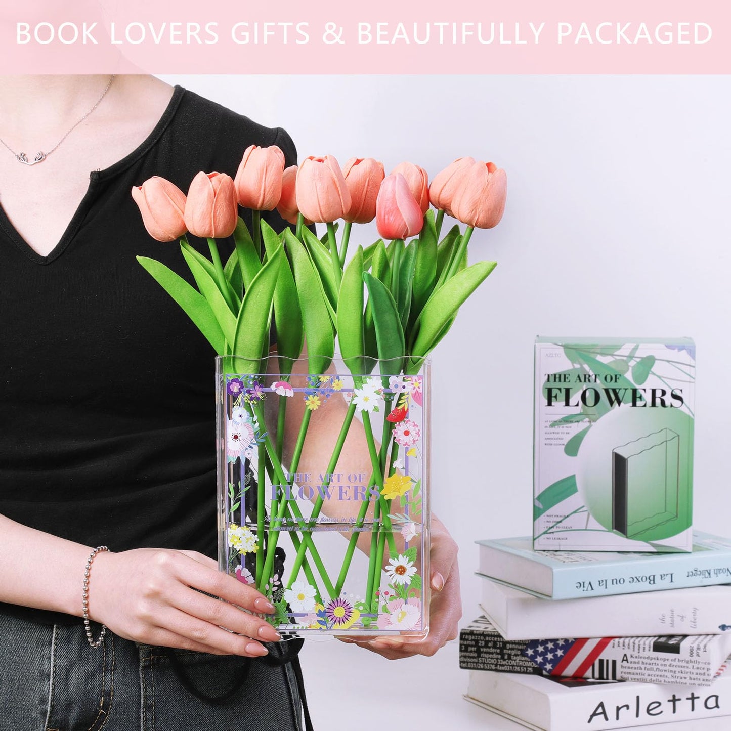 New Book-Shaped Flower Vase – Aesthetic Decor