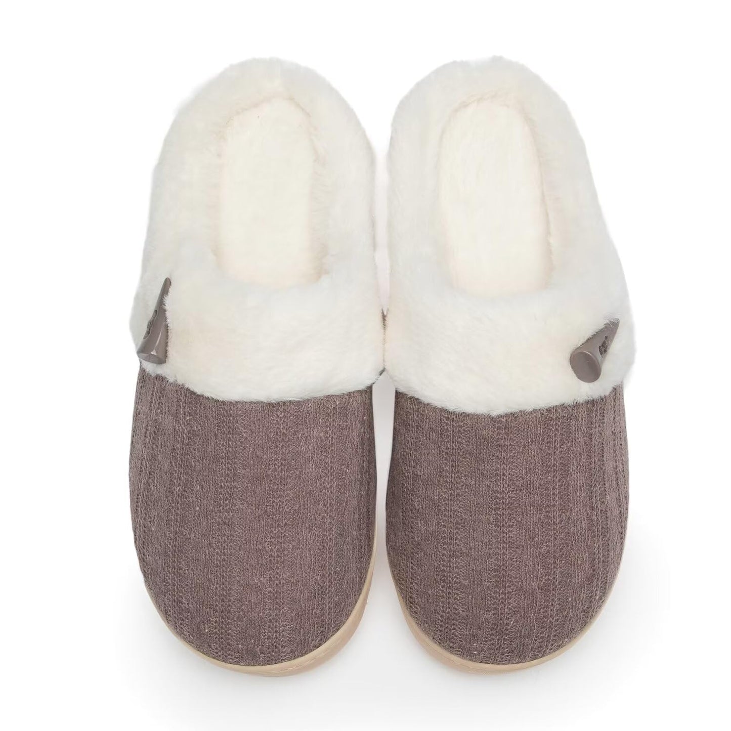 Women's Slip on Fuzzy House Slippers Memory Foam Slippers