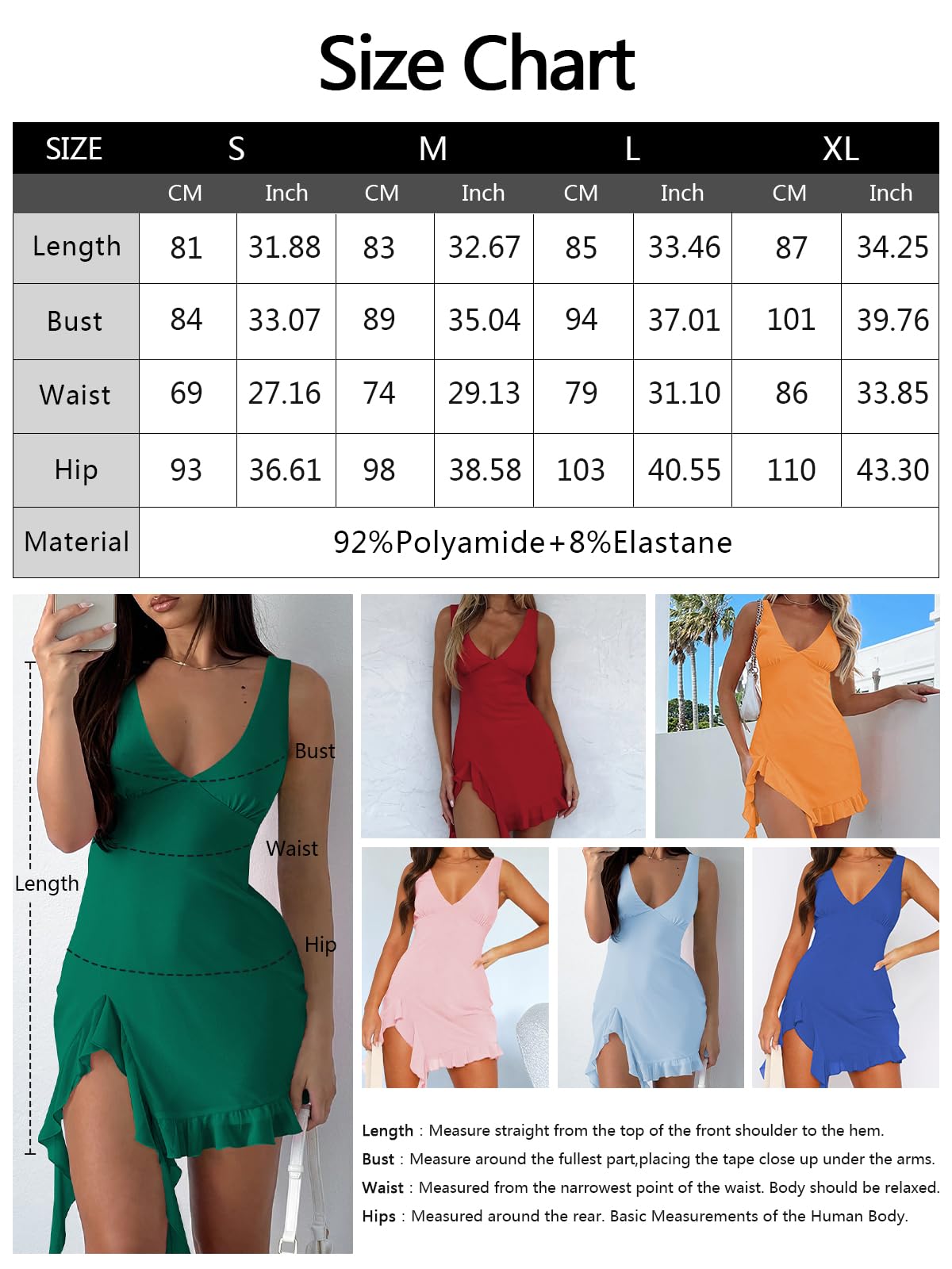 Women Sleeveless Sexy V Neck Bodycon Mini Dress Summer Side Slit Mesh Irregular Ruffle Hem Backless Short Dress