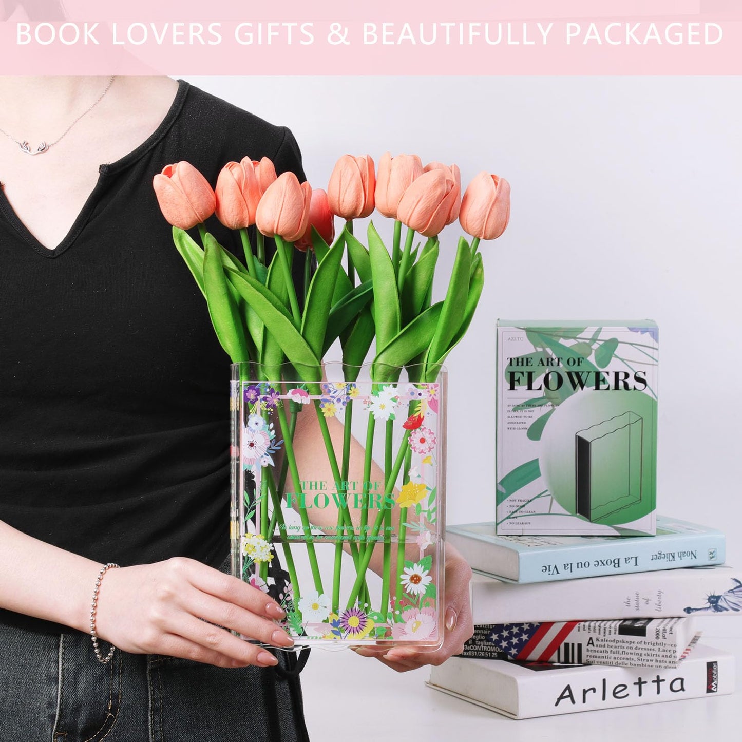 New Book-Shaped Flower Vase – Aesthetic Decor