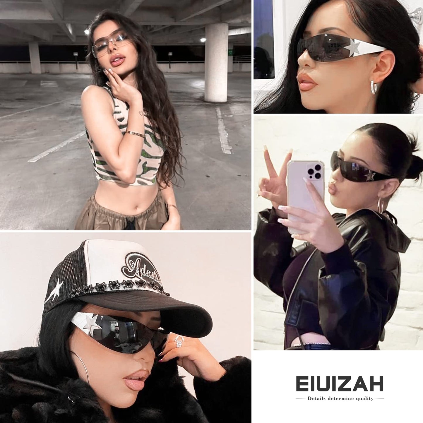 Y2k Sunglasses - Trendy Oversized Frameless Sun Glasses