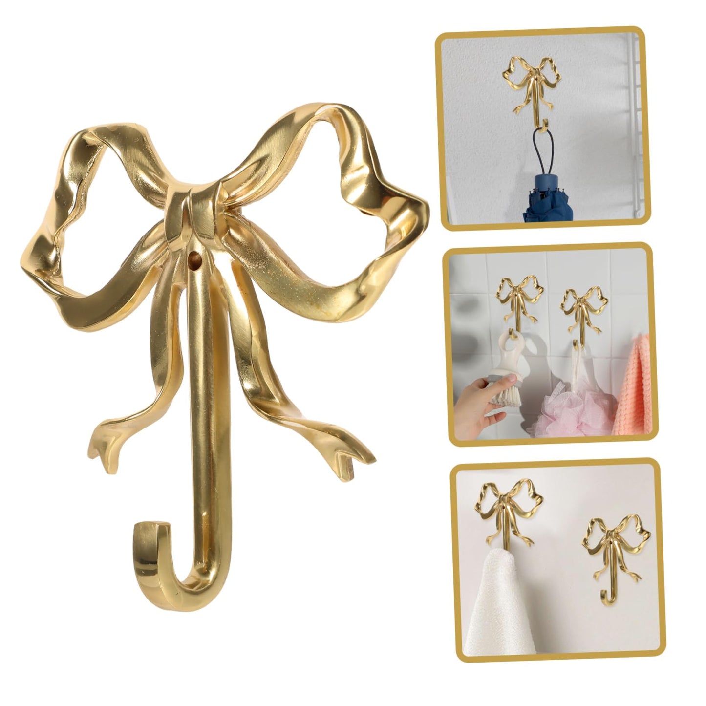 Decorative Bowknot Hook - Home Decor Unique Brass Household