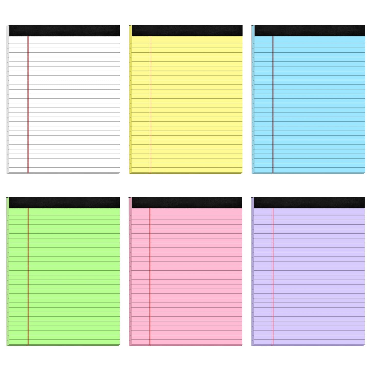 Note Pads 8.5x11 inch, Wide Ruled Clear Print Writing Pads