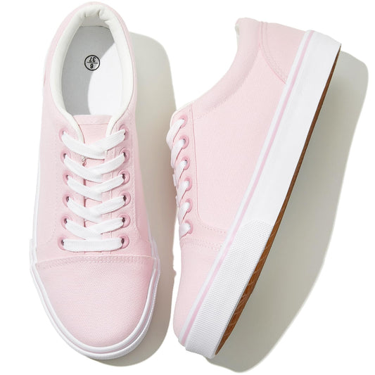 Women Canvas Sneakers -  Casual Shoes Low Top Comfortable Tennis Shoes