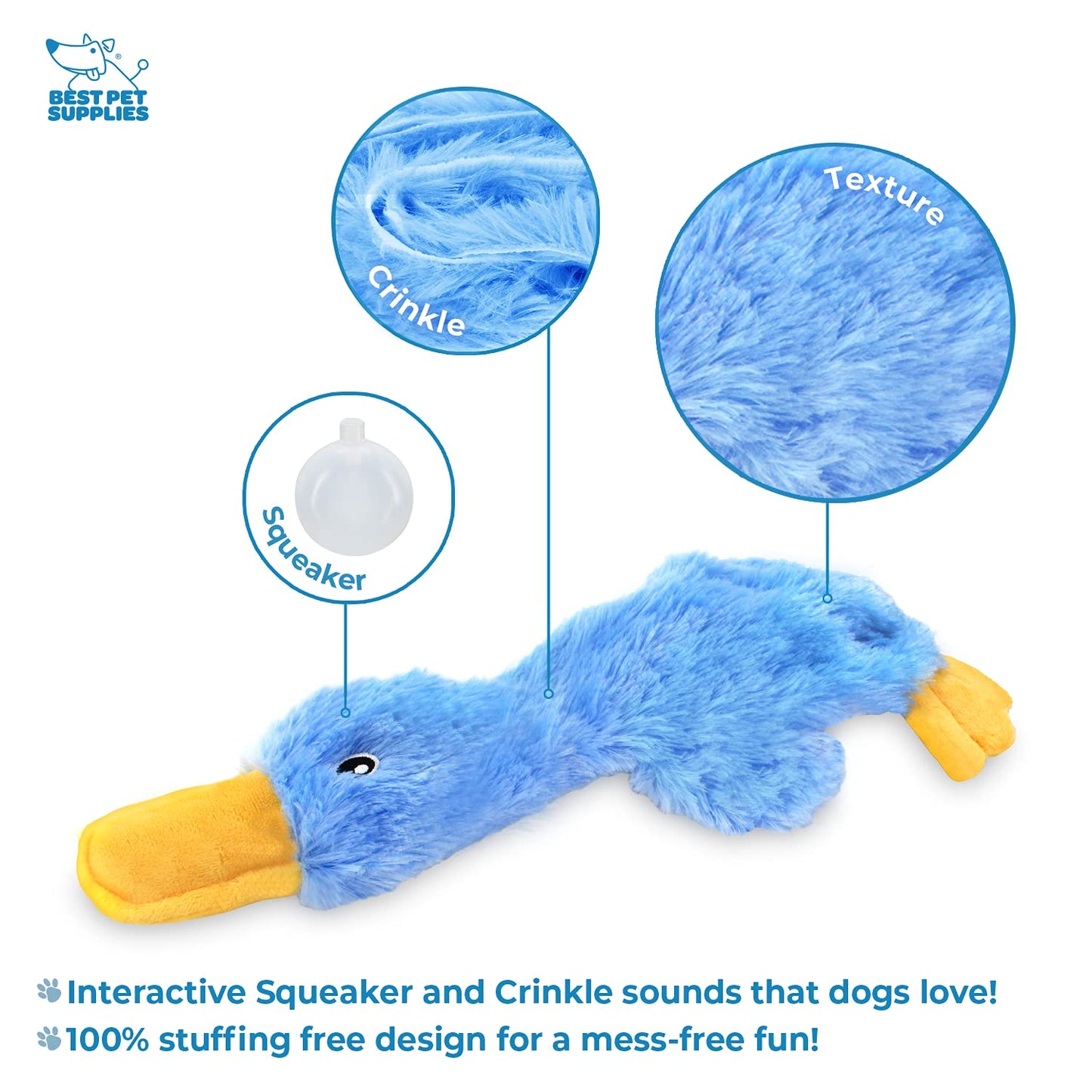 Crinkle Dog Toy for Small, Medium, and Large Breeds