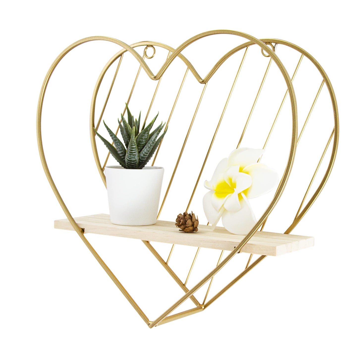 Heart-Shaped Floating Shelf – Funky Wall Organizer for Trinkets, Aesthetic Room Decor