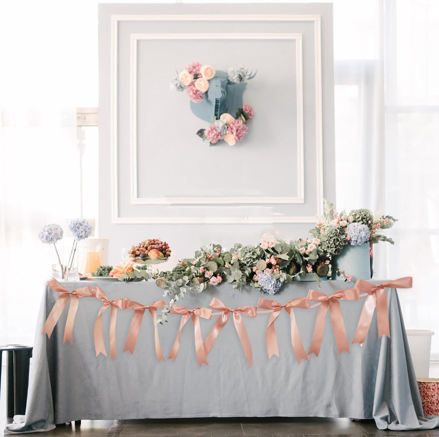 Coquette Bow Garland Banner