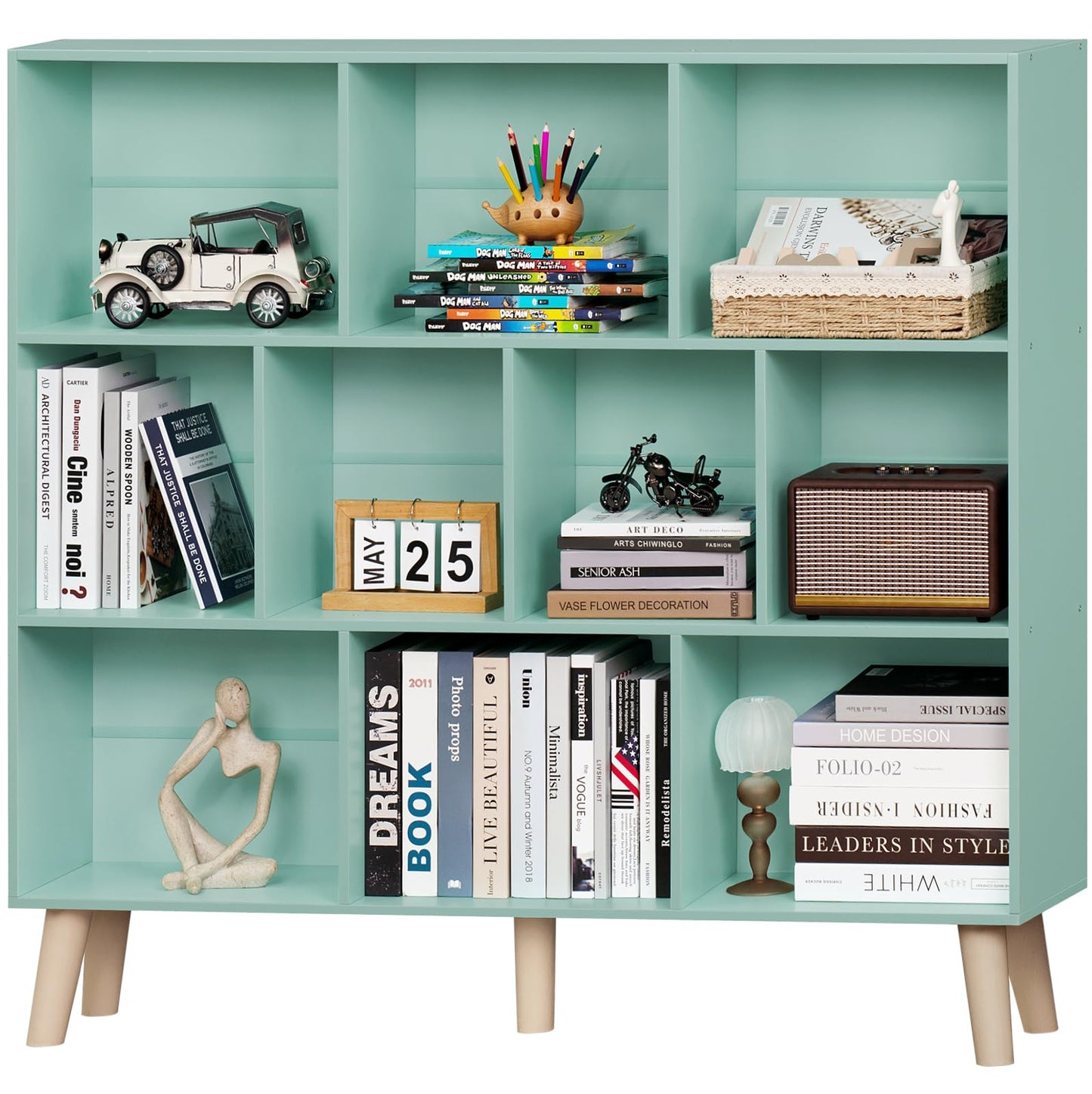 Modern Bookshelf - Large Freestanding Open