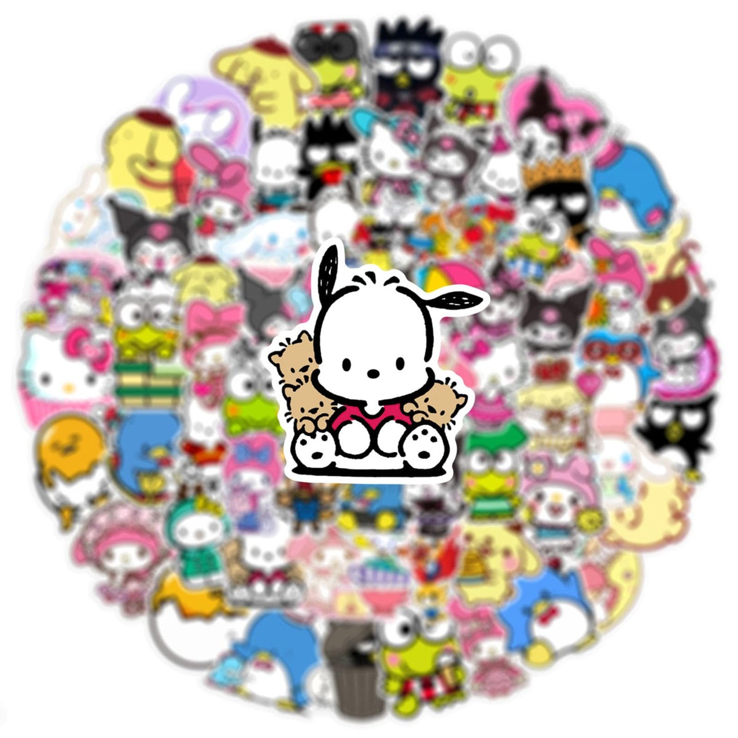 Kawaii Stickers, 50pcs Cute Cartoon Waterproof Vinyl Decal