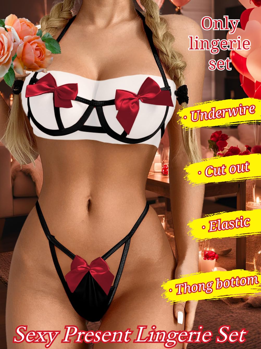 Present Bow Lingerie Set – Sexy Christmas, Valentine’s & Anniversary Outfit