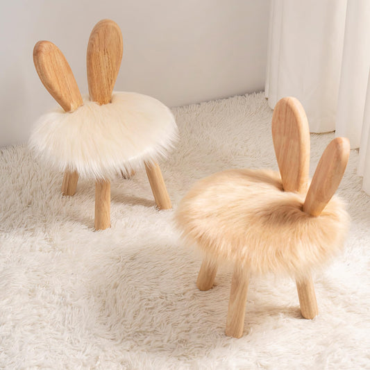 Wooden Toddler Chair Rabbit Stool