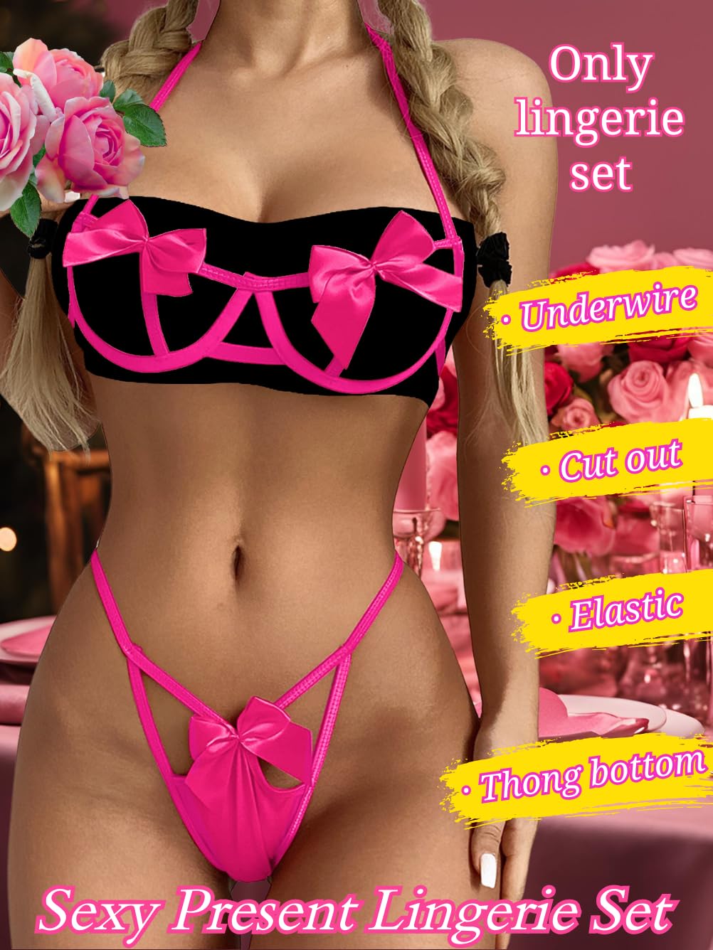 Present Bow Lingerie Set – Sexy Christmas, Valentine’s & Anniversary Outfit