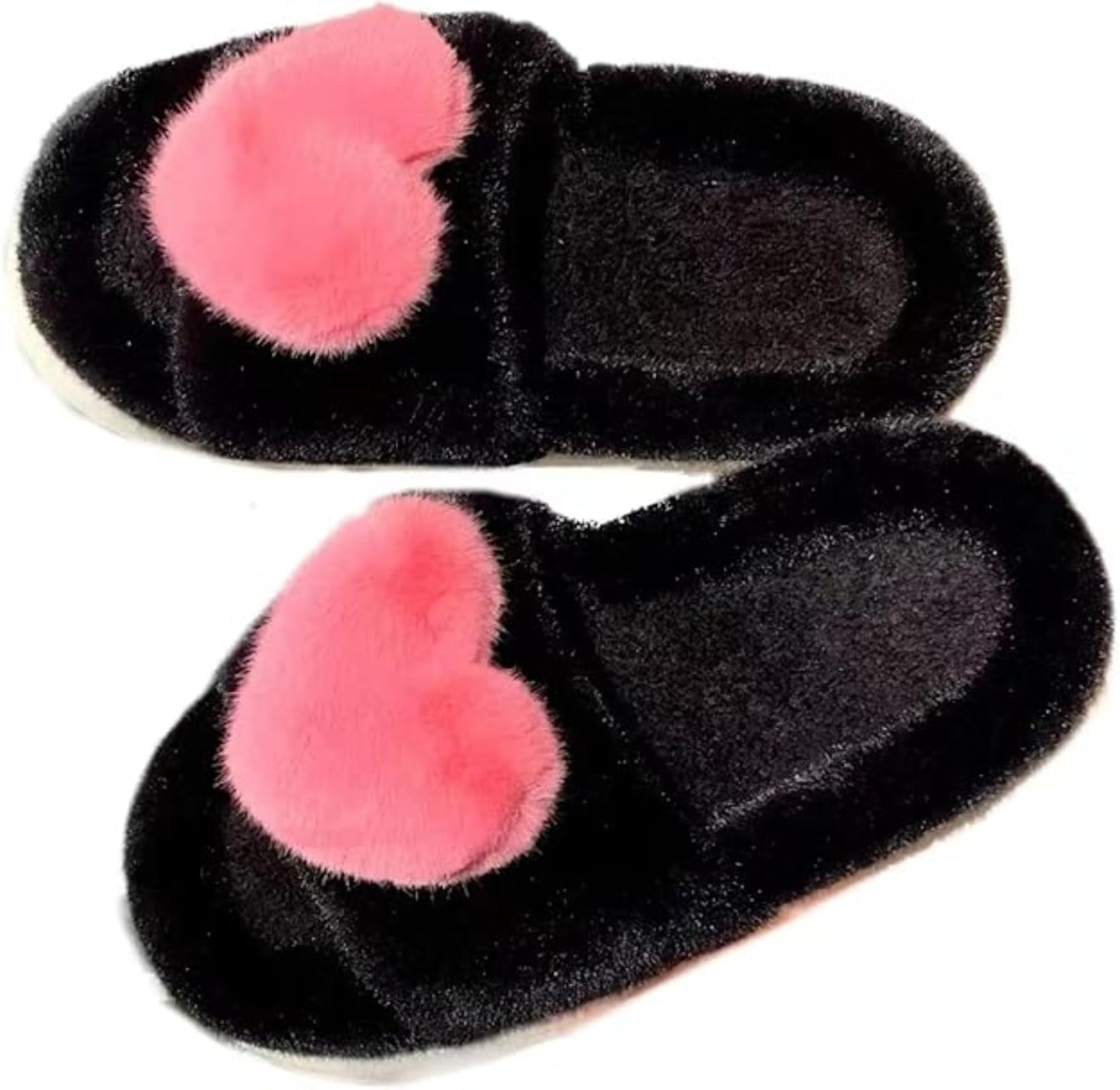 Coquette Aesthetic Slippers Cute Slippers Kawaii House Slippers Heart Fluffy