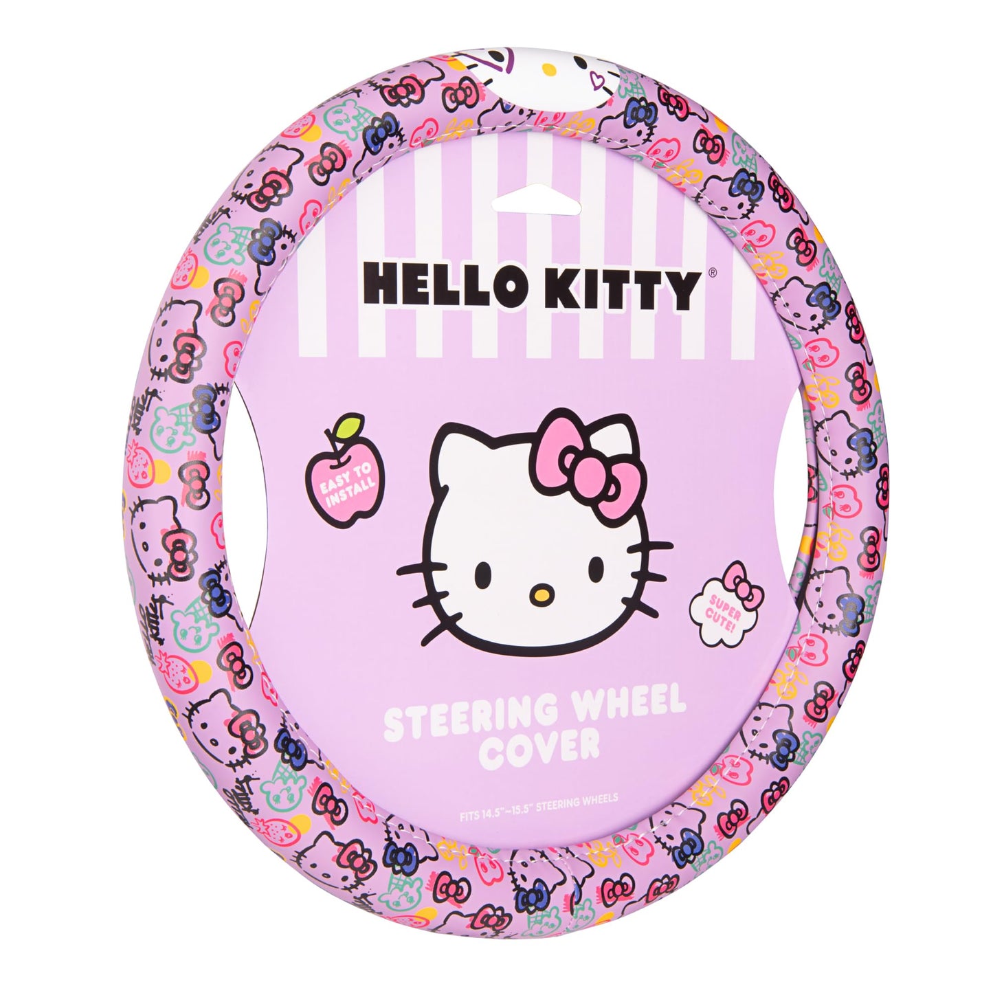 Hello Kitty Steering Wheel Cover, Universal Size 14.5-15