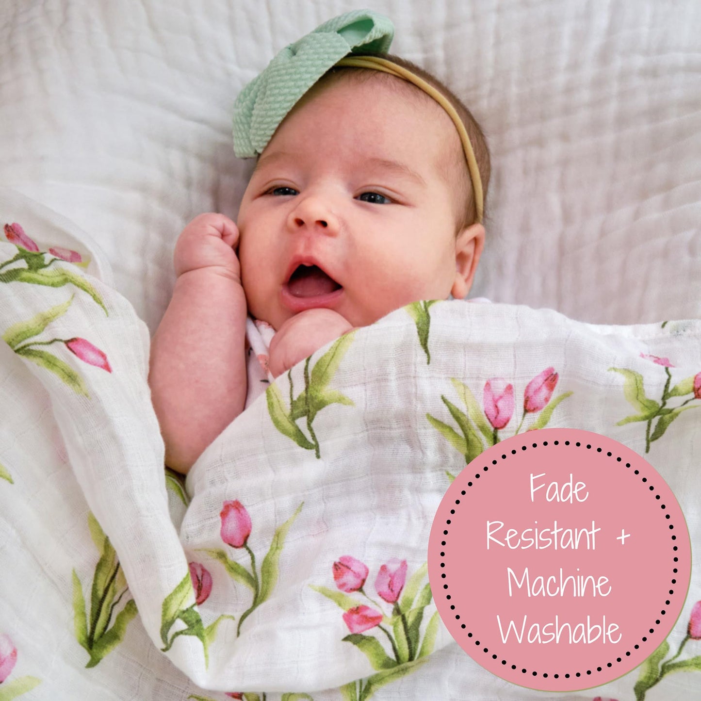 Cotton 100% Muslin Swaddle Blankets