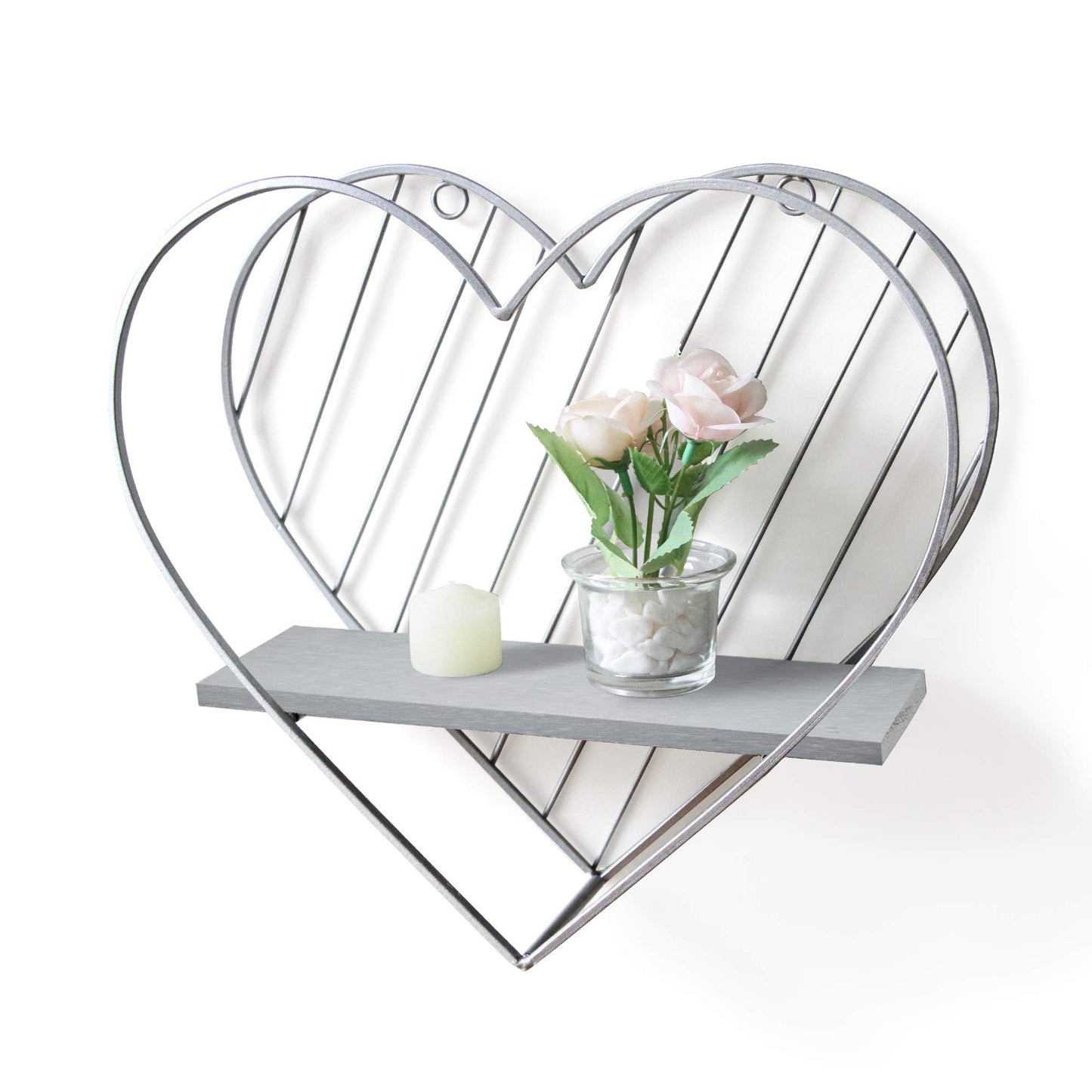 Heart-Shaped Floating Shelf – Funky Wall Organizer for Trinkets, Aesthetic Room Decor