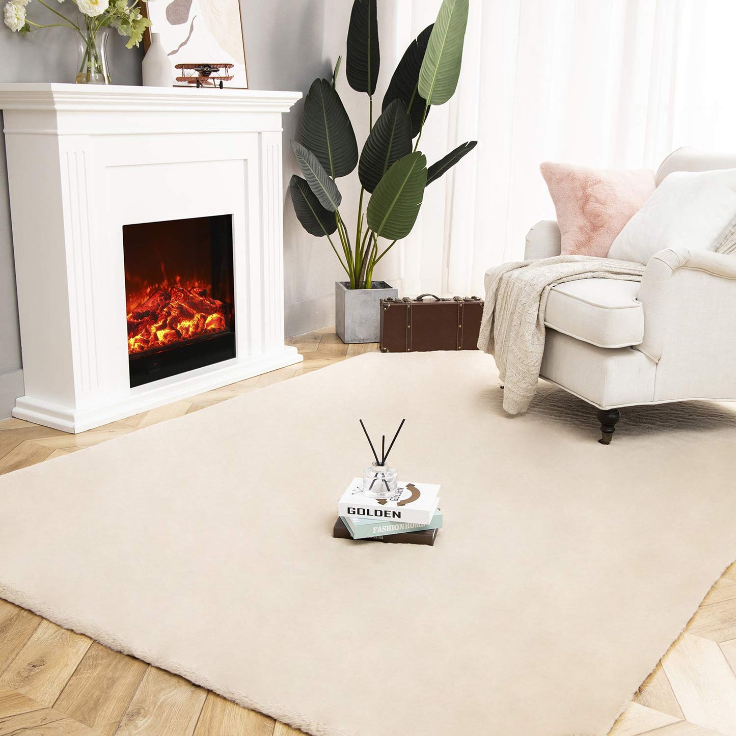 Ultra Soft Faux Area Rug