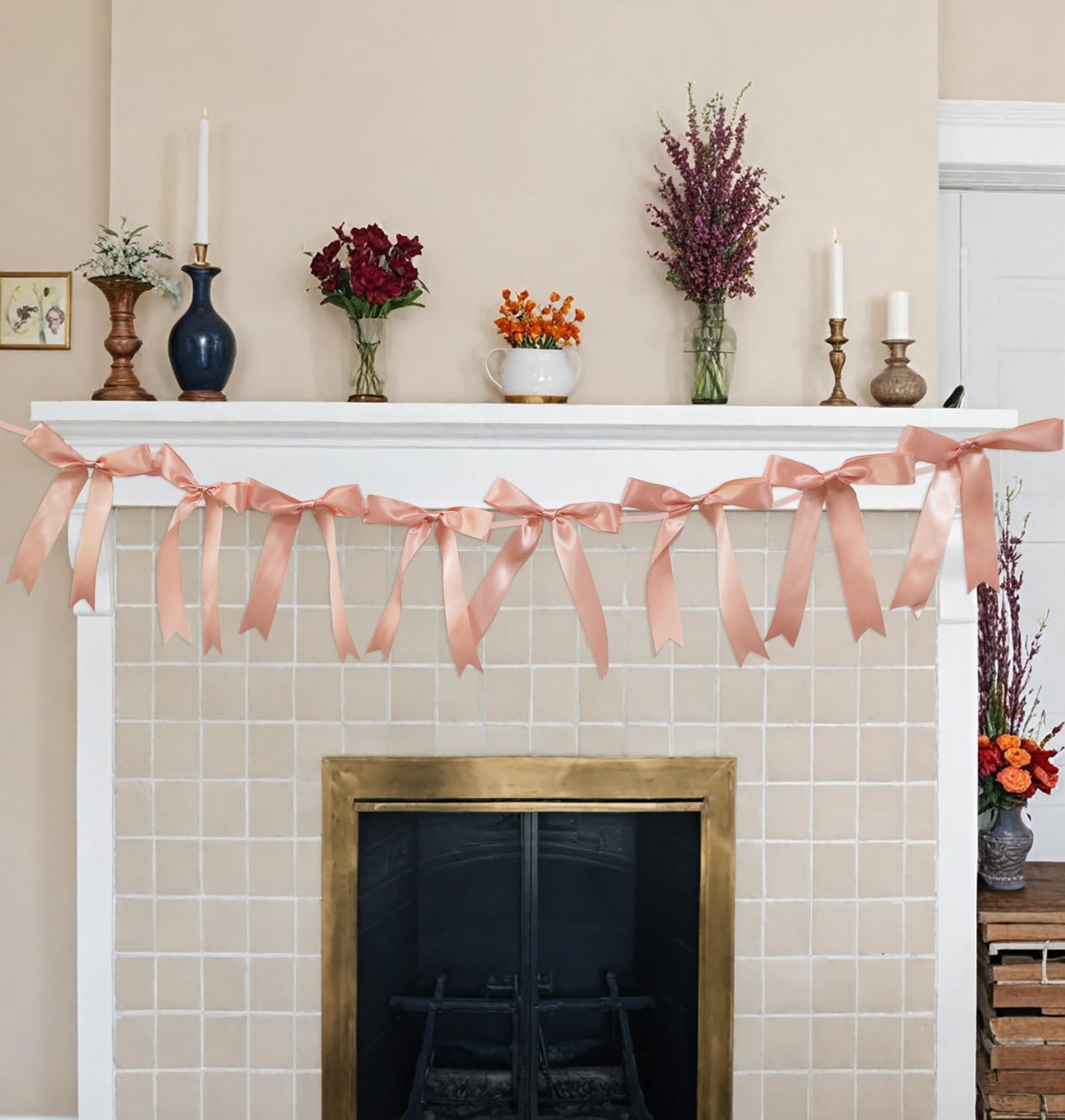 Coquette Bow Garland Banner