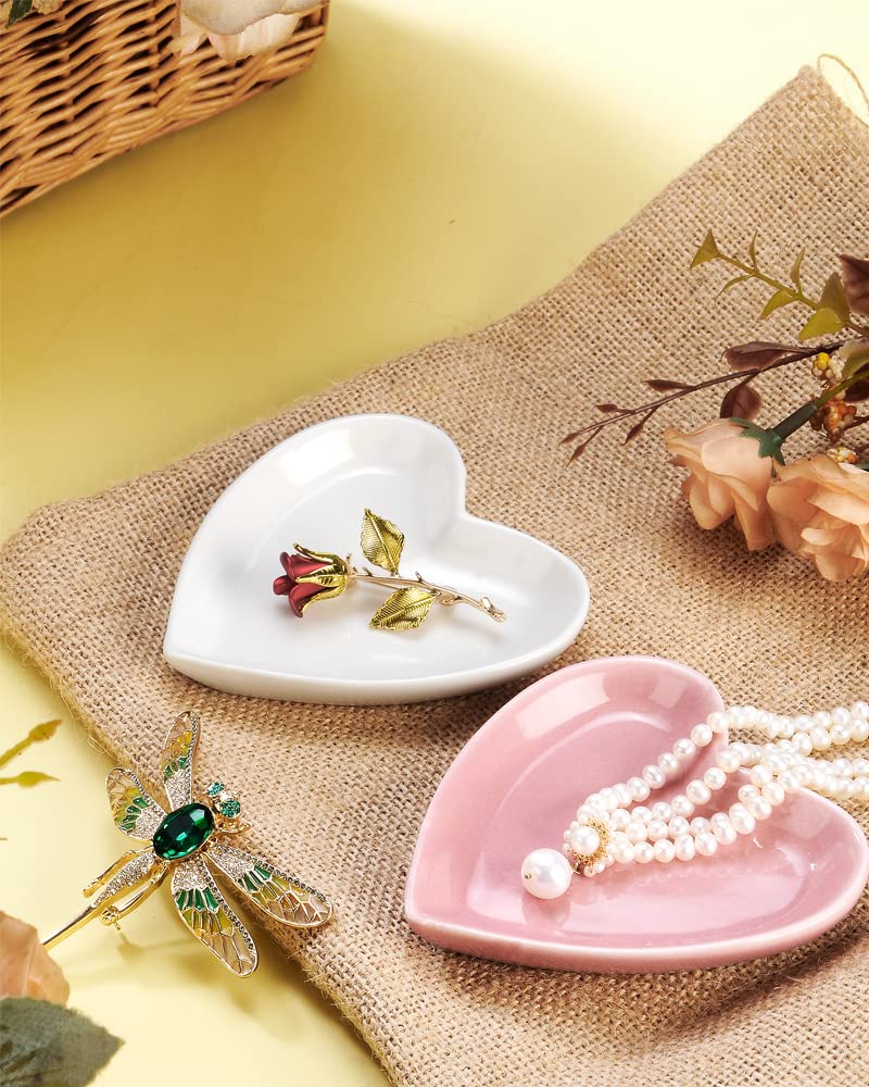 Ceramic Trinket Tray – Decorative Jewelry Dish for Rings, Keys, and Accessories