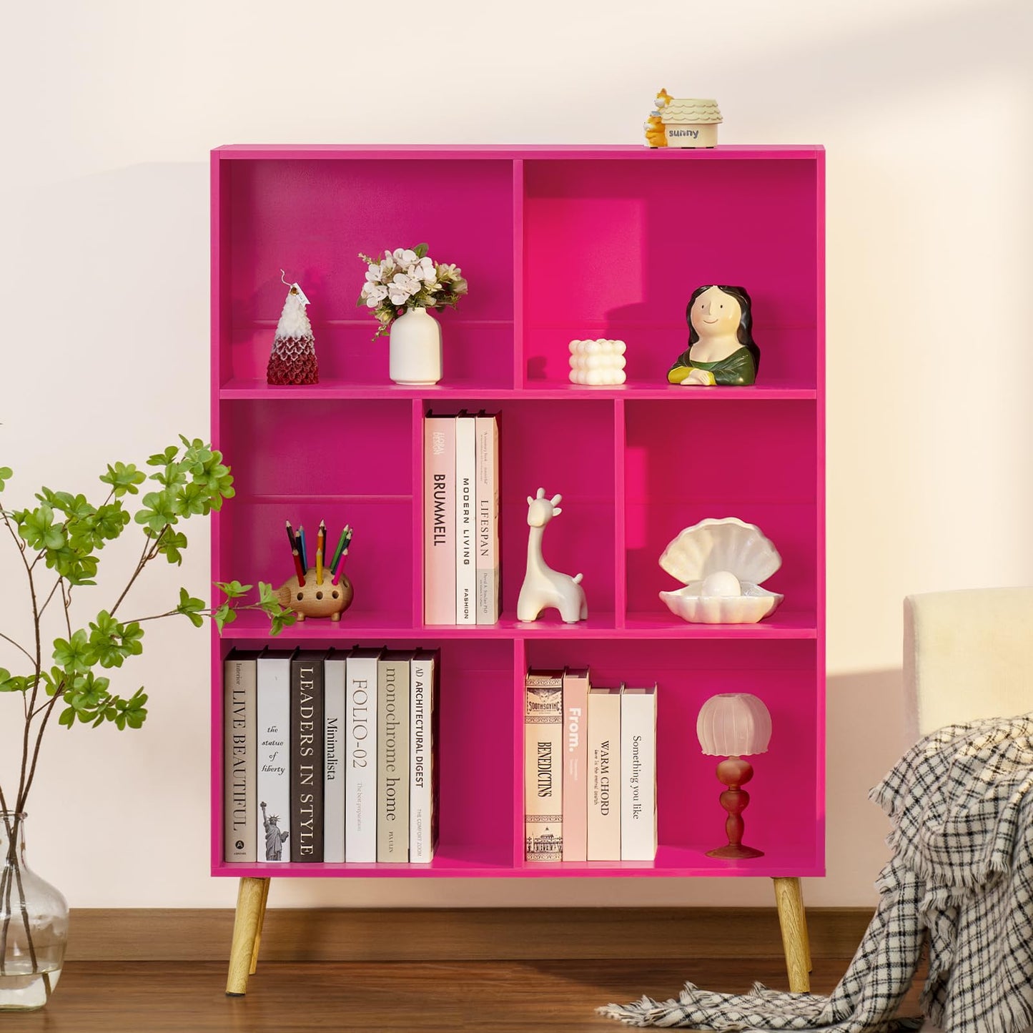 Modern Bookshelf - Large Freestanding Open