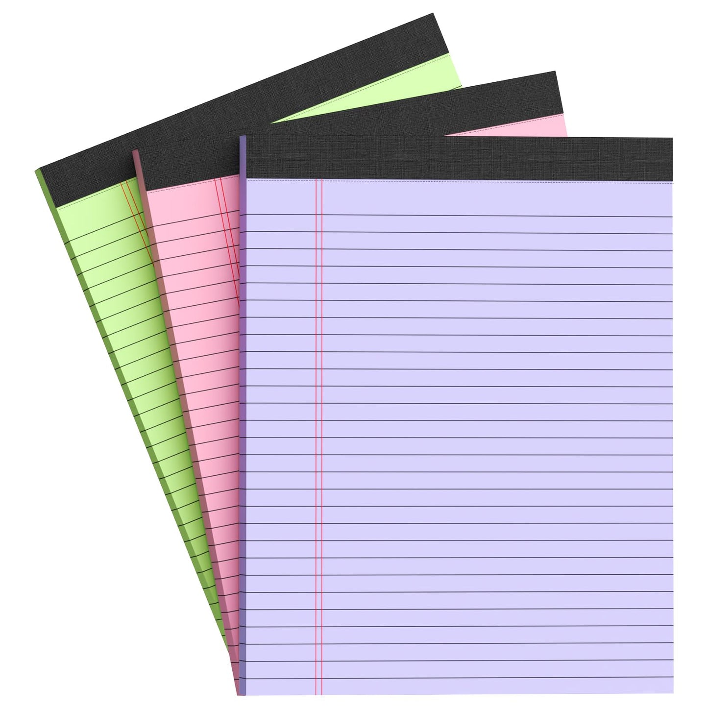 Note Pads 8.5x11 inch, Wide Ruled Clear Print Writing Pads