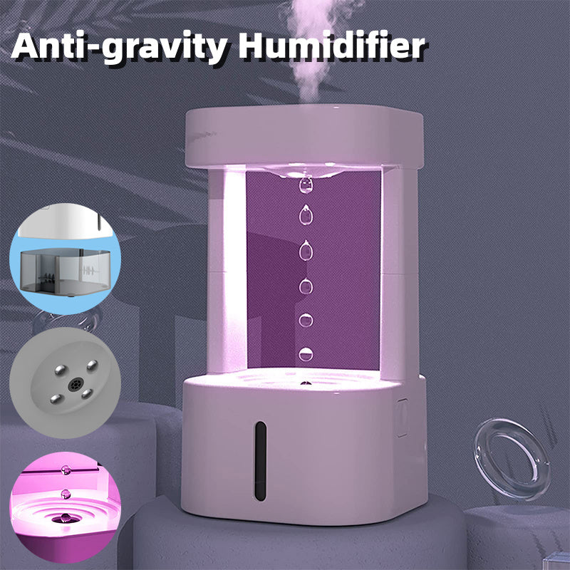 Humidifier Air Conditioning Mist Spray, Anti-gravity Water Drop - 580ML Water Tank