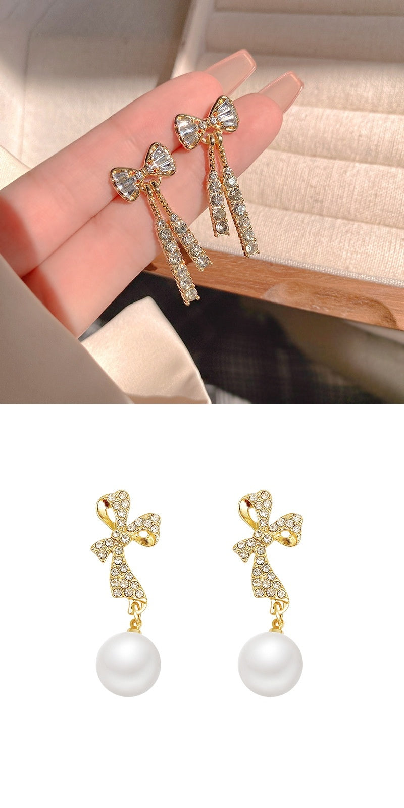 Rhinestone Butterfly Earrings – Elegant Fashion Jewelry