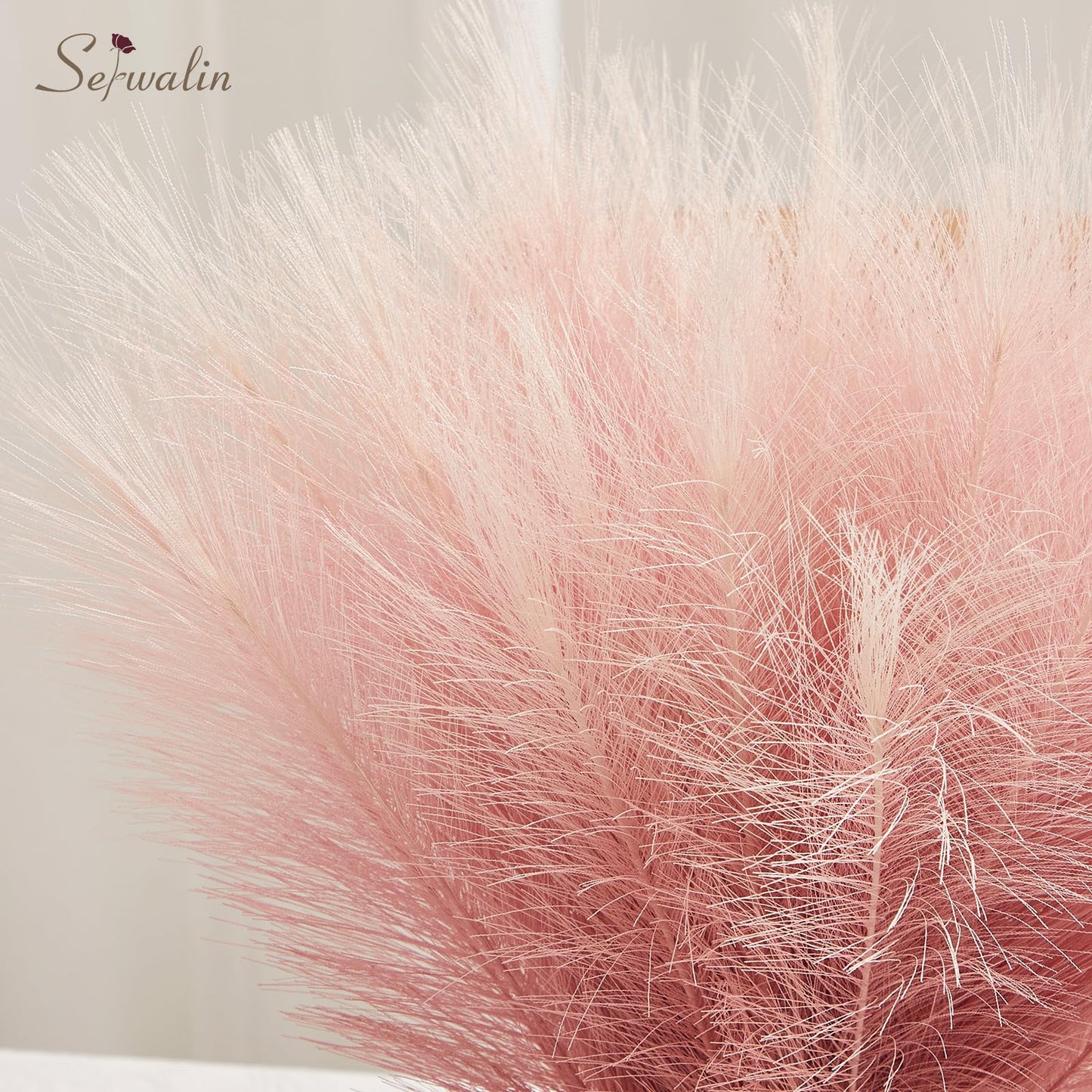 Faux Pampas Grass Decor 17.7 Inch 6pcs, Home Decor