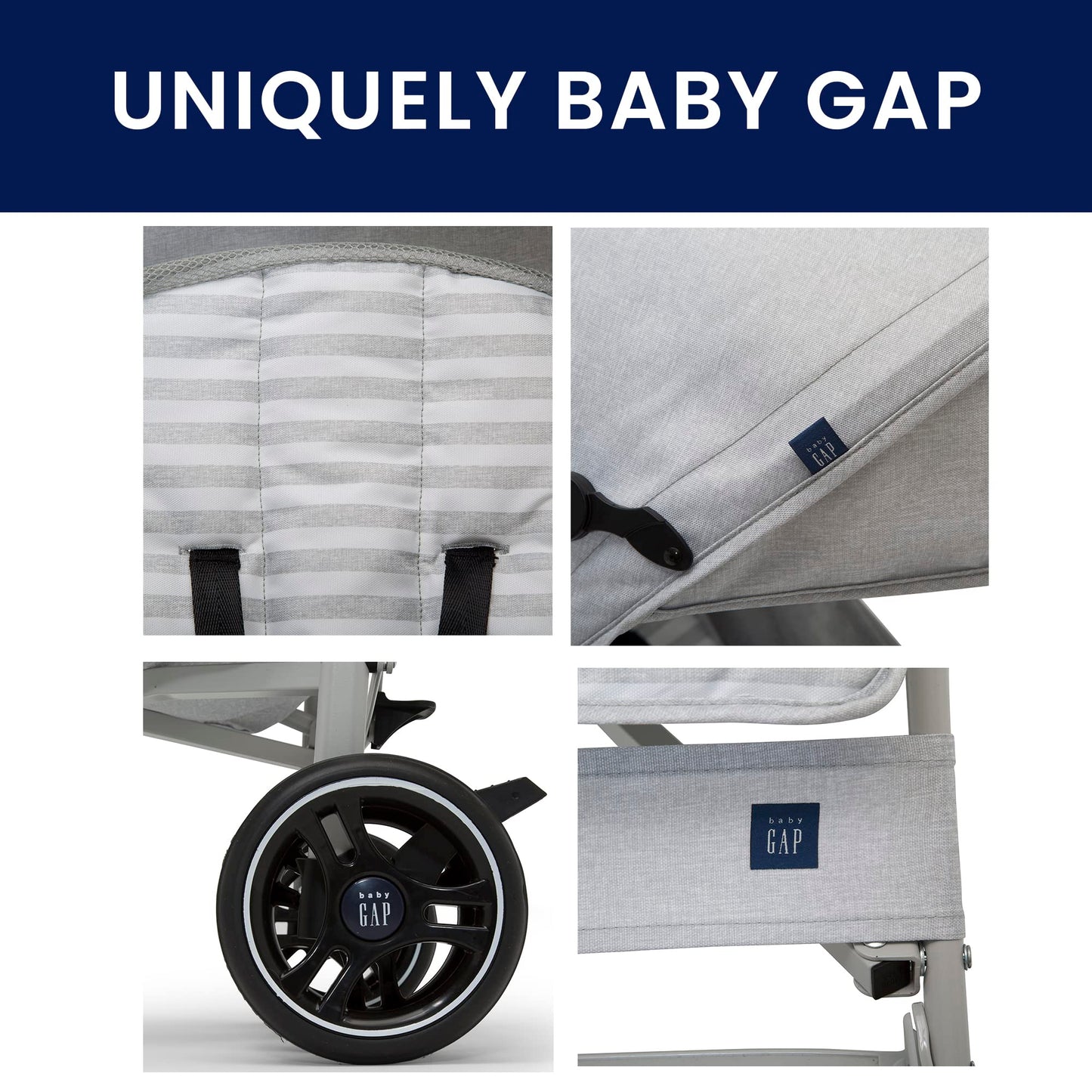 Lightweight Stroller with Recline, Compact Fold & Removable Parent Organizer