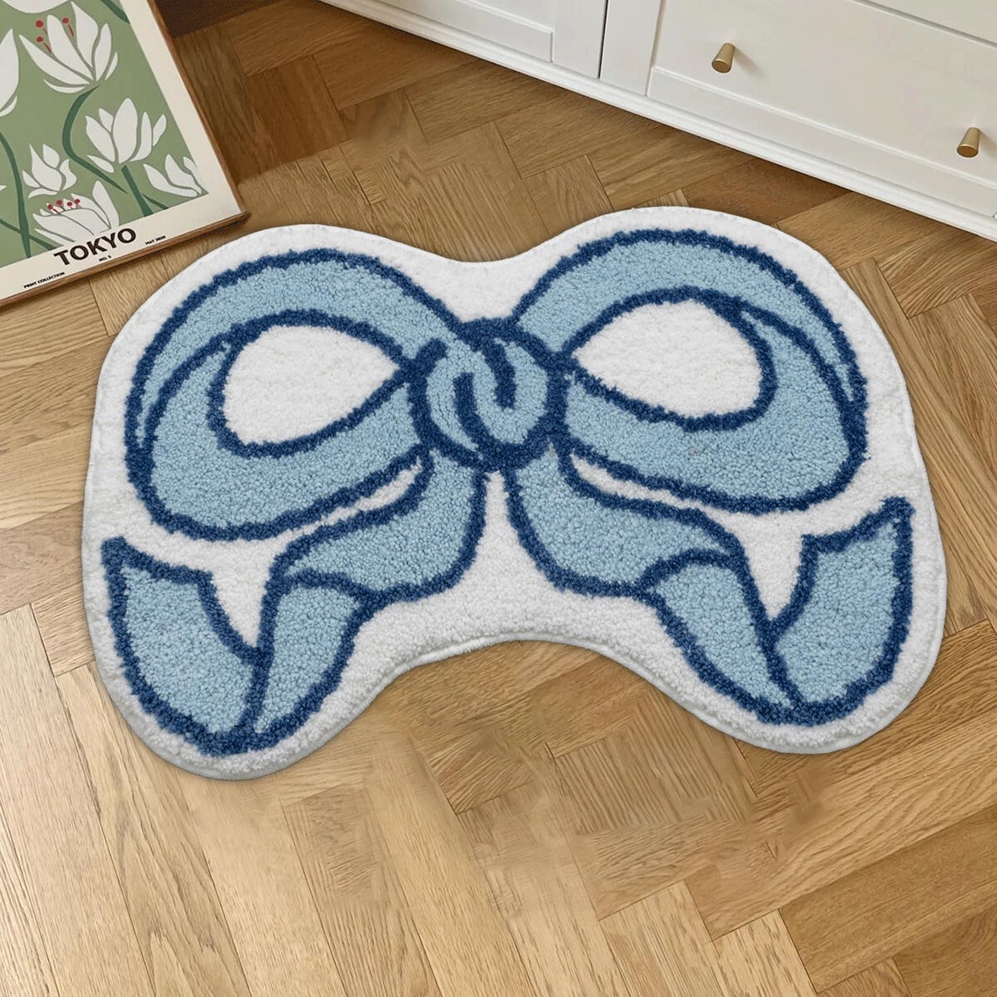 Coquette Bow Rug for Living Space