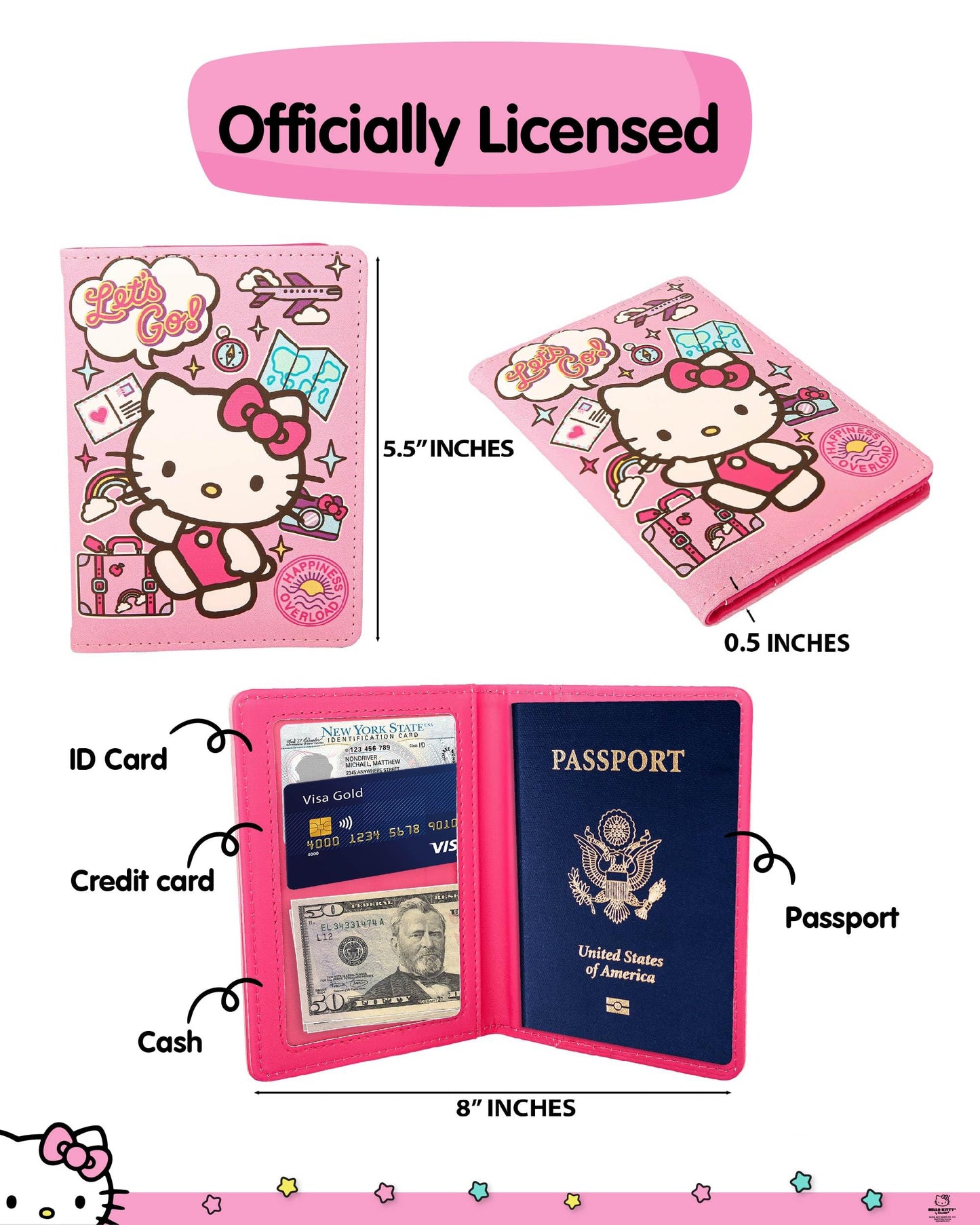 Hello Kitty Passport Holder for Travel