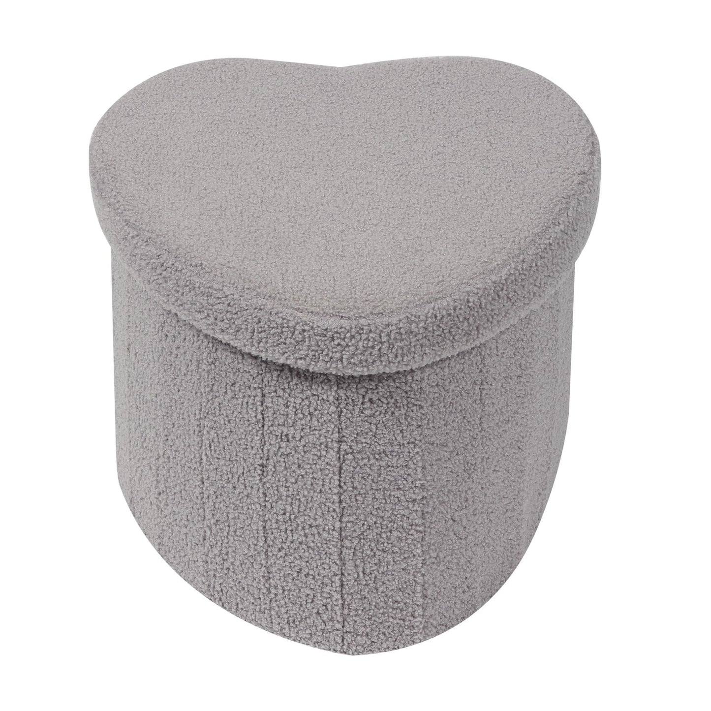 Flower-Shaped Storage Ottoman – Boucle Footstool & Seat for Living Room & Dorm