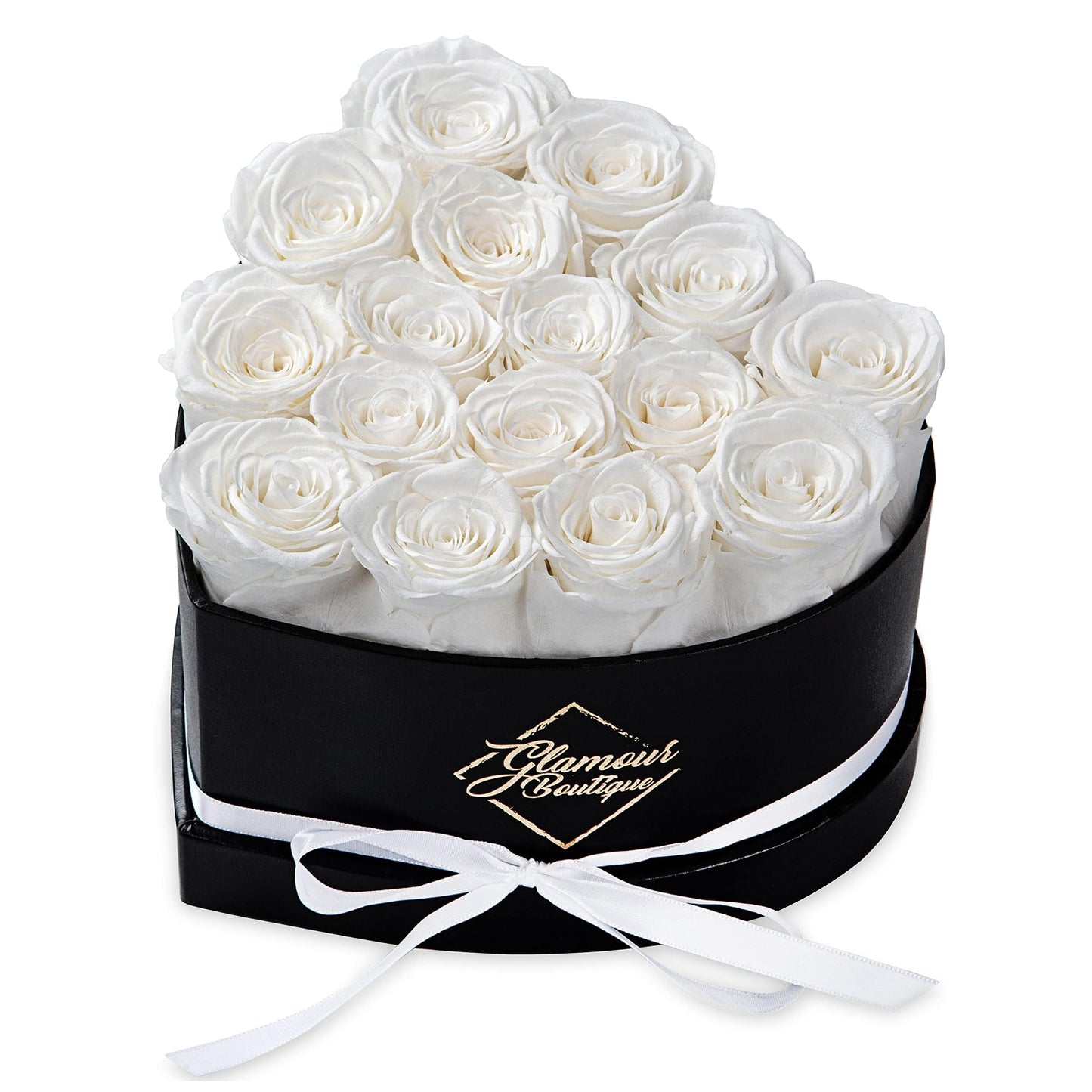 Forever Heart Shape Box - Preserved Roses