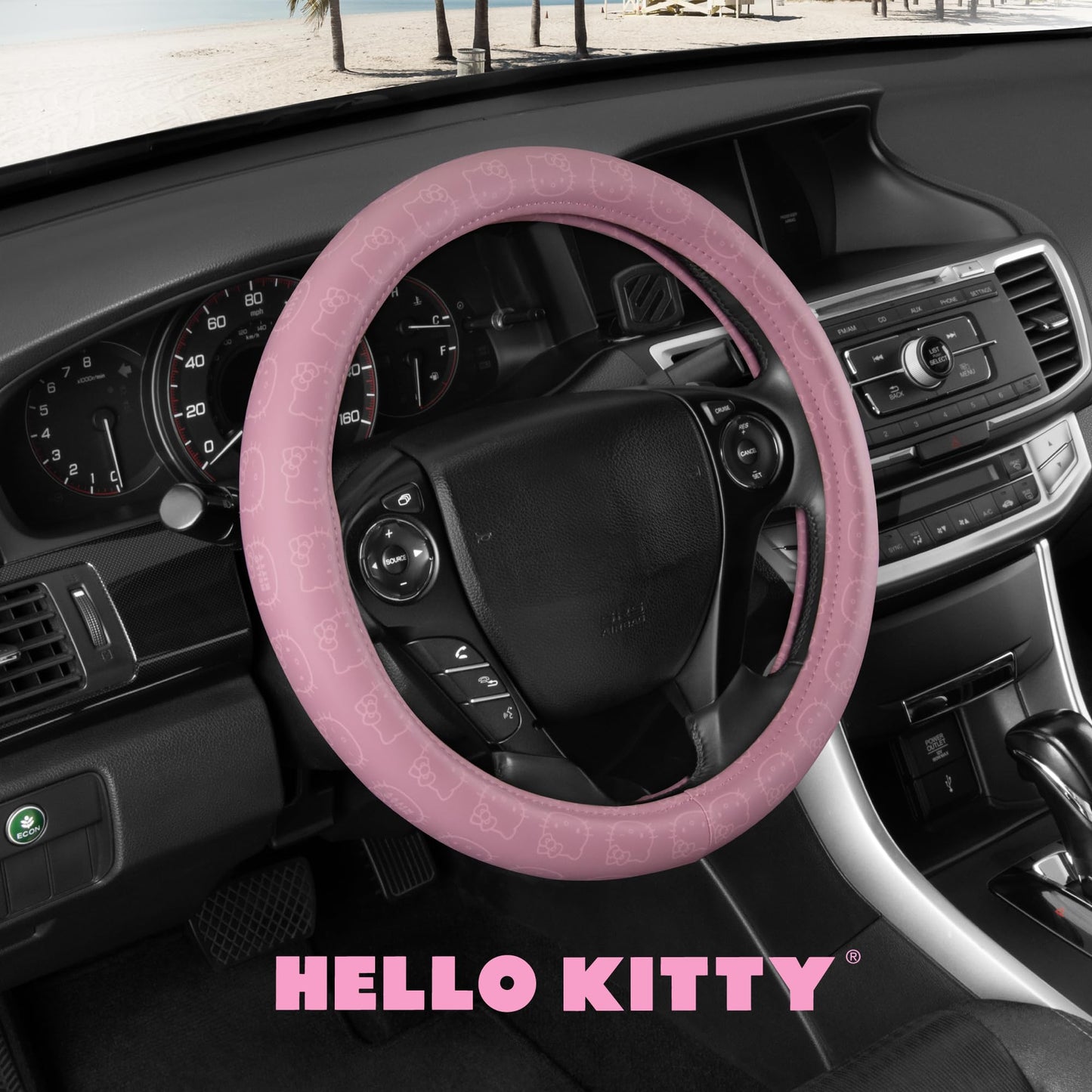 Hello Kitty Steering Wheel Cover, Universal Size 14.5-15