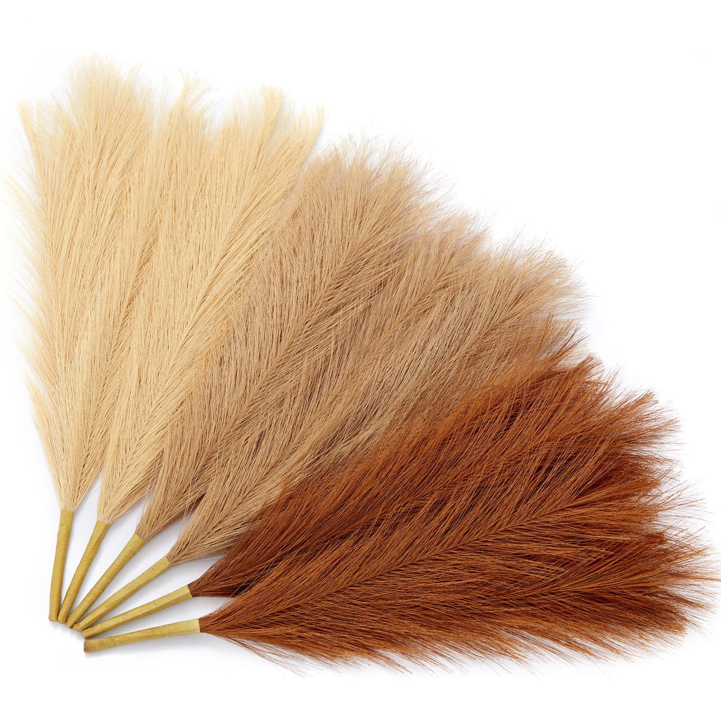 Faux Pampas Grass Decor 17.7 Inch 6pcs, Home Decor