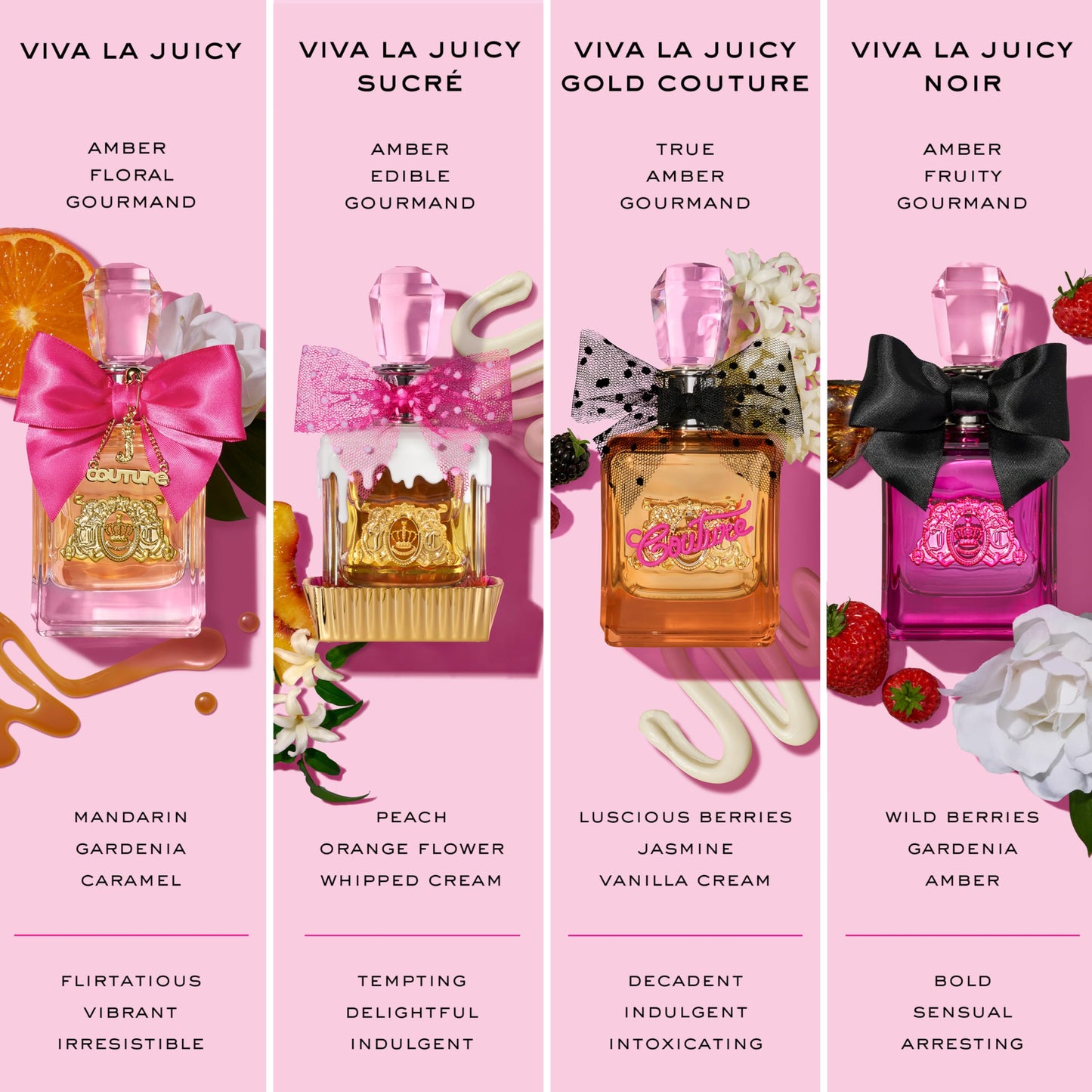 Juicy Couture Viva La Juicy Noir Eau De Parfum, Women's Perfume with Notes of Wild Berries, Gardenia & Amber - Fruity & Floral