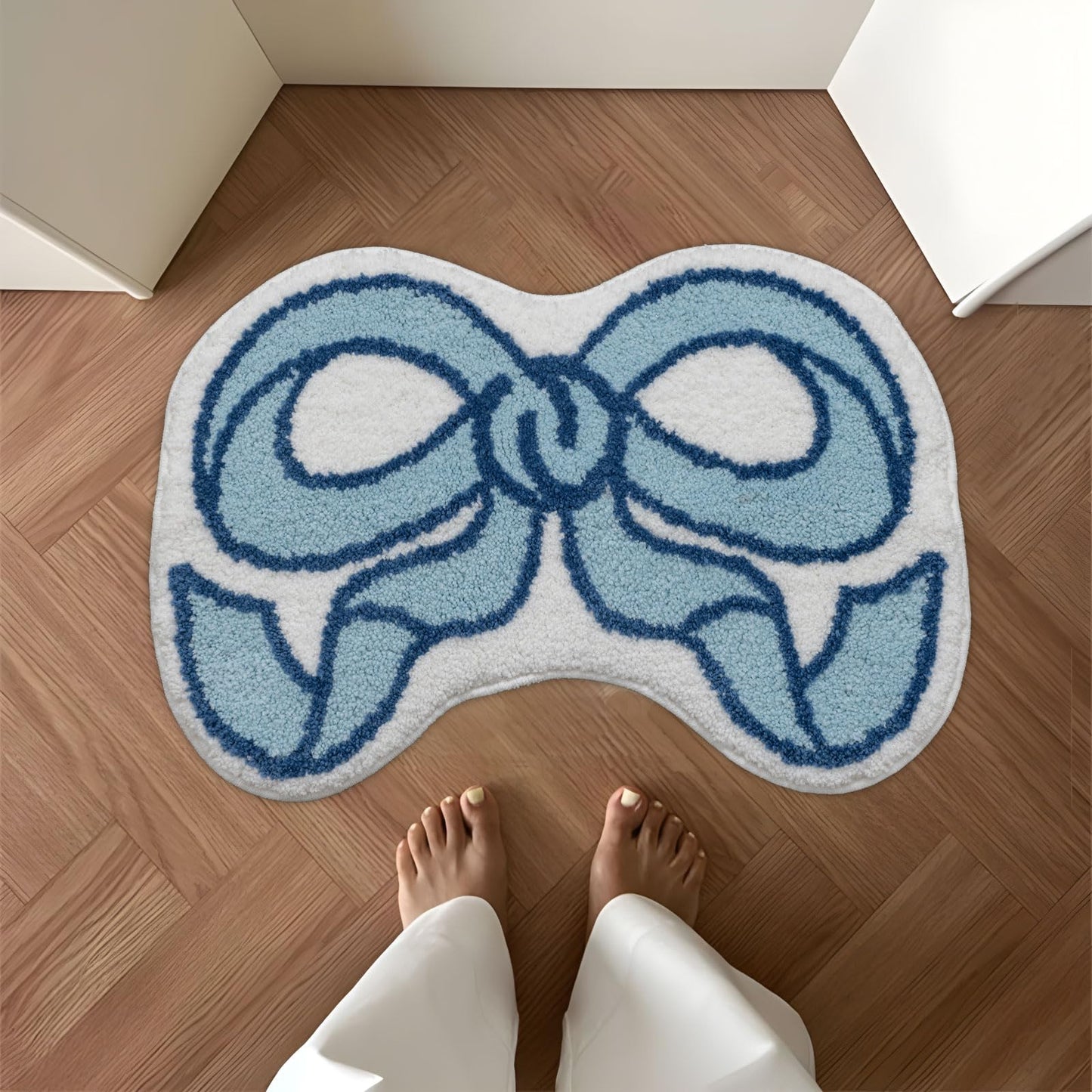 Coquette Bow Rug for Living Space