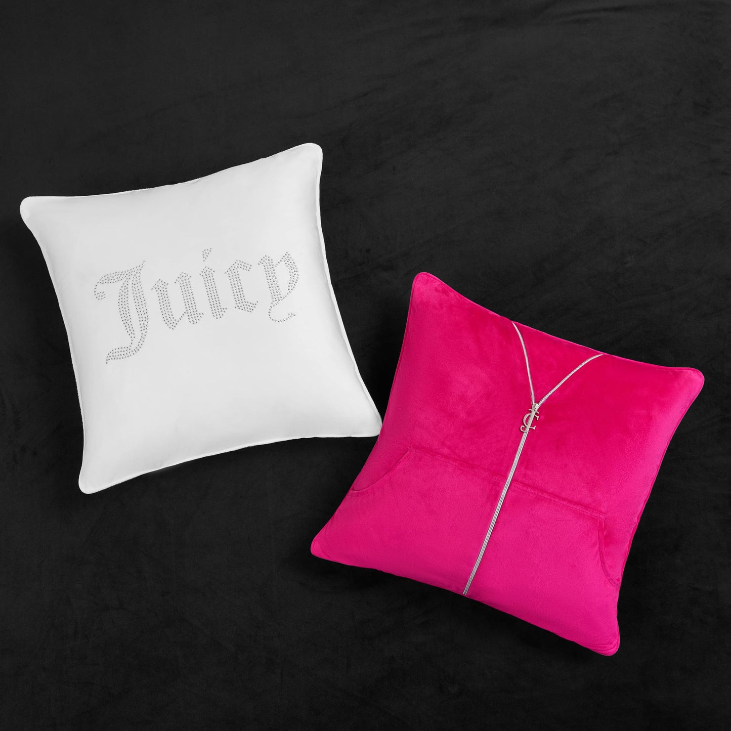 Juicy Couture Solid Velour 3-Piece King Comforter Set – Luxurious Bedding Ensemble