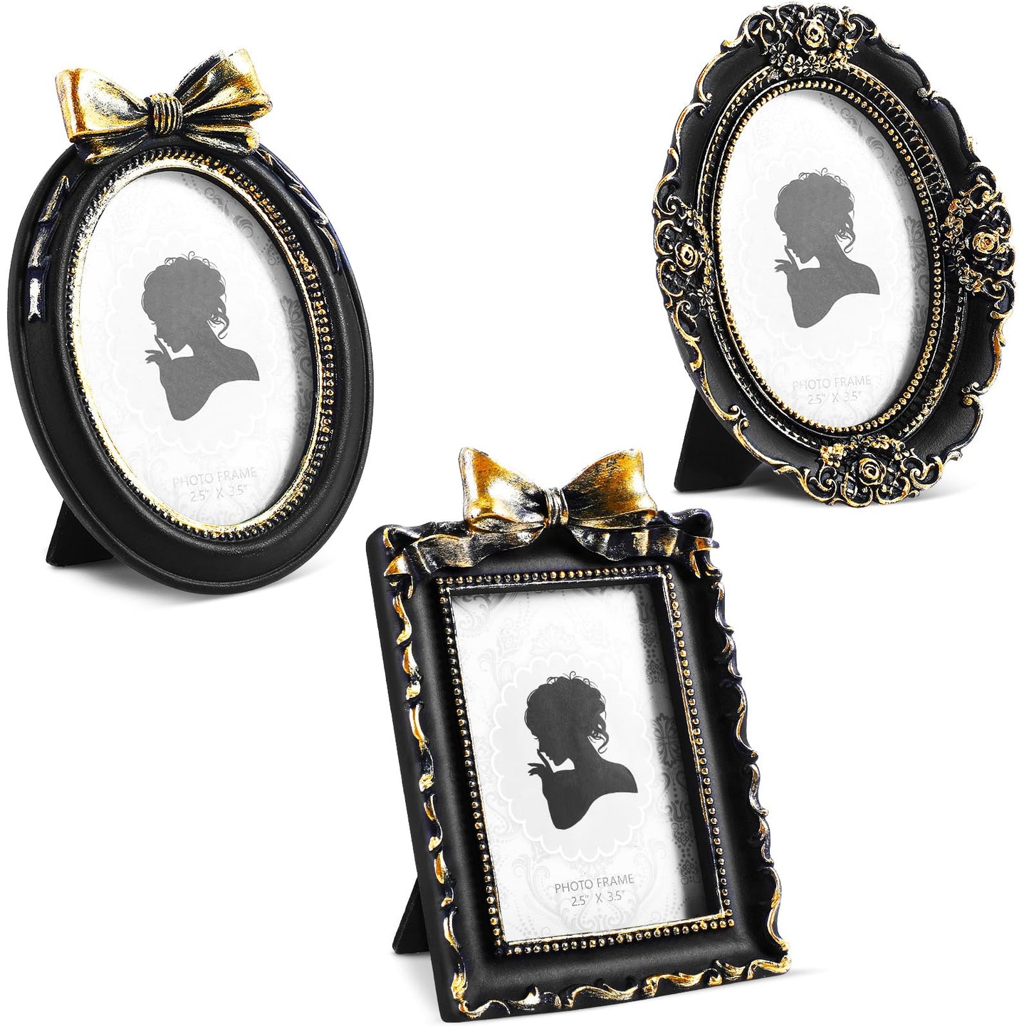 Tiny Small Picture Frames Vintage Oval Resin Picture Frames