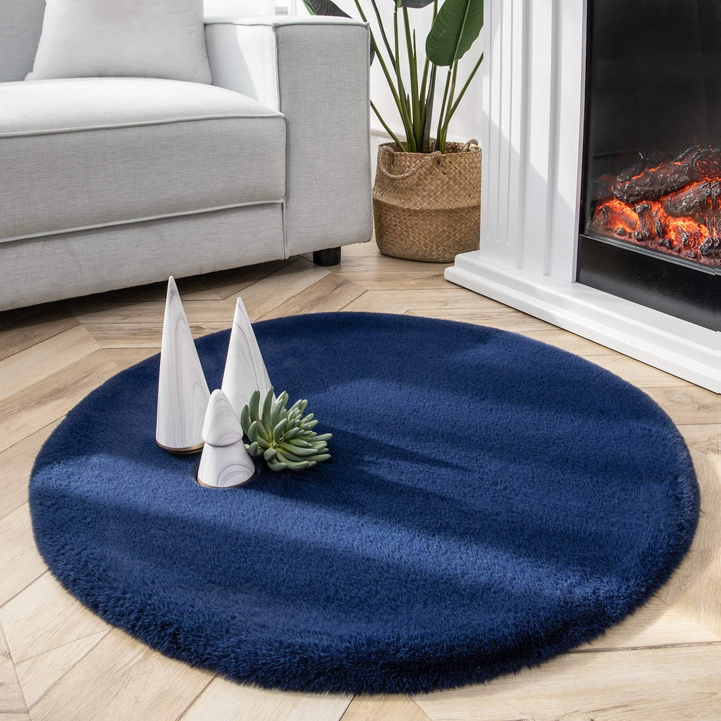 Ultra Soft Faux Area Rug