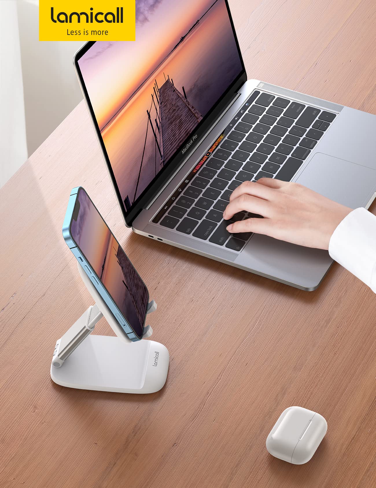 Phone Stand – Desktop Cell Phone Holder for Office Desk (4-8")