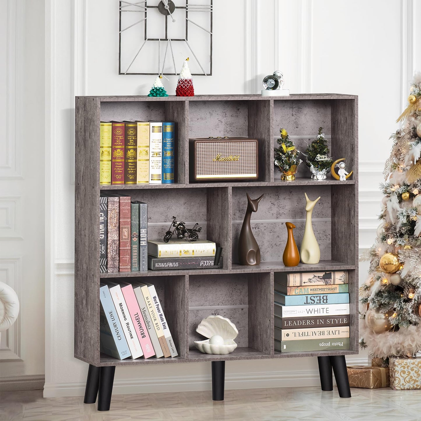 Modern Bookshelf - Large Freestanding Open