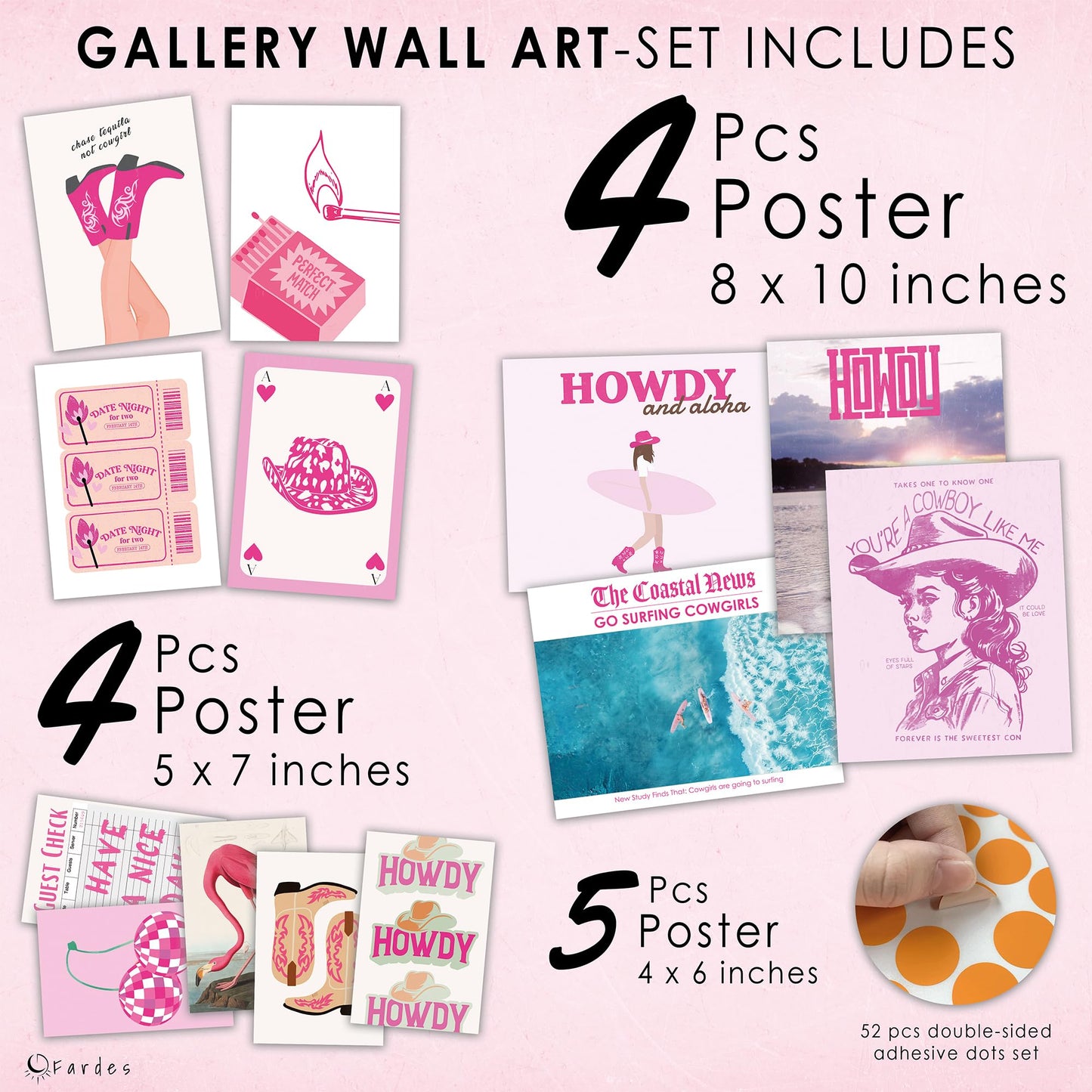 Preppy Aesthetic Wall Collage Kit – Cute Posters for Girls' Bedroom Decor