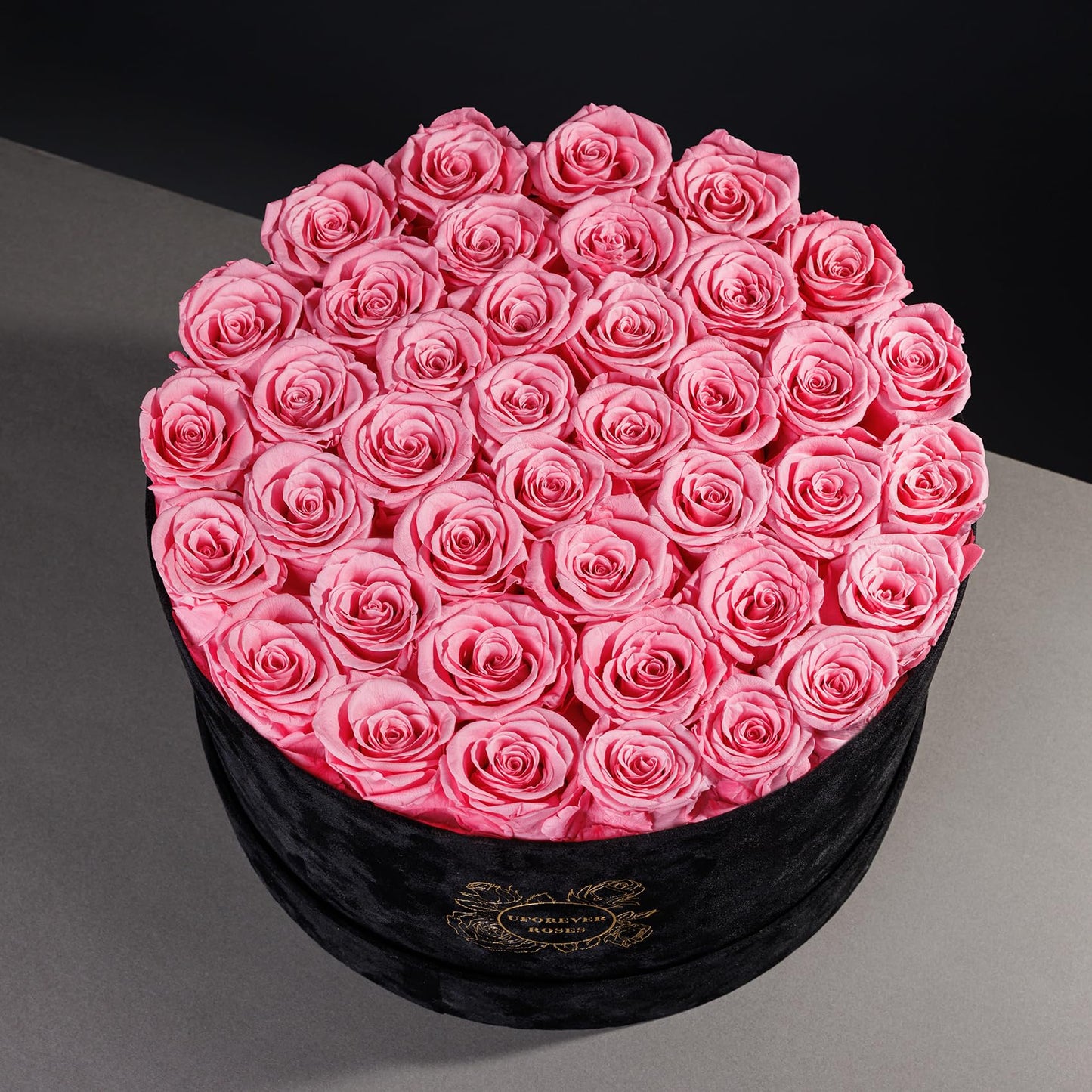 Pieces Preserved Roses in Suede Box, 40 PCS