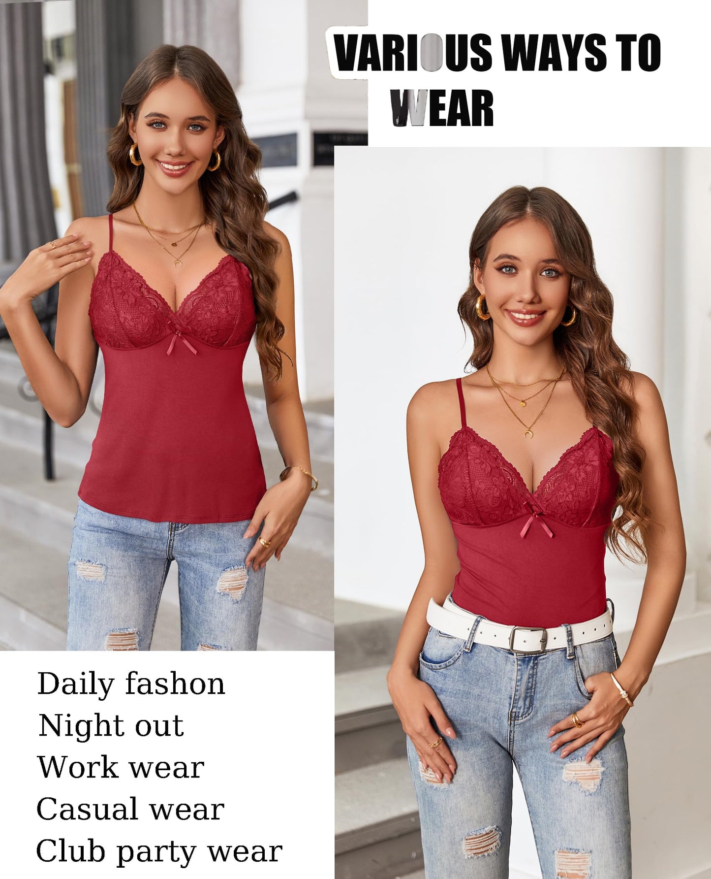 Sexy Tank Tops Cami Y2K Bralette Spaghetti Strap Slim Undershirts